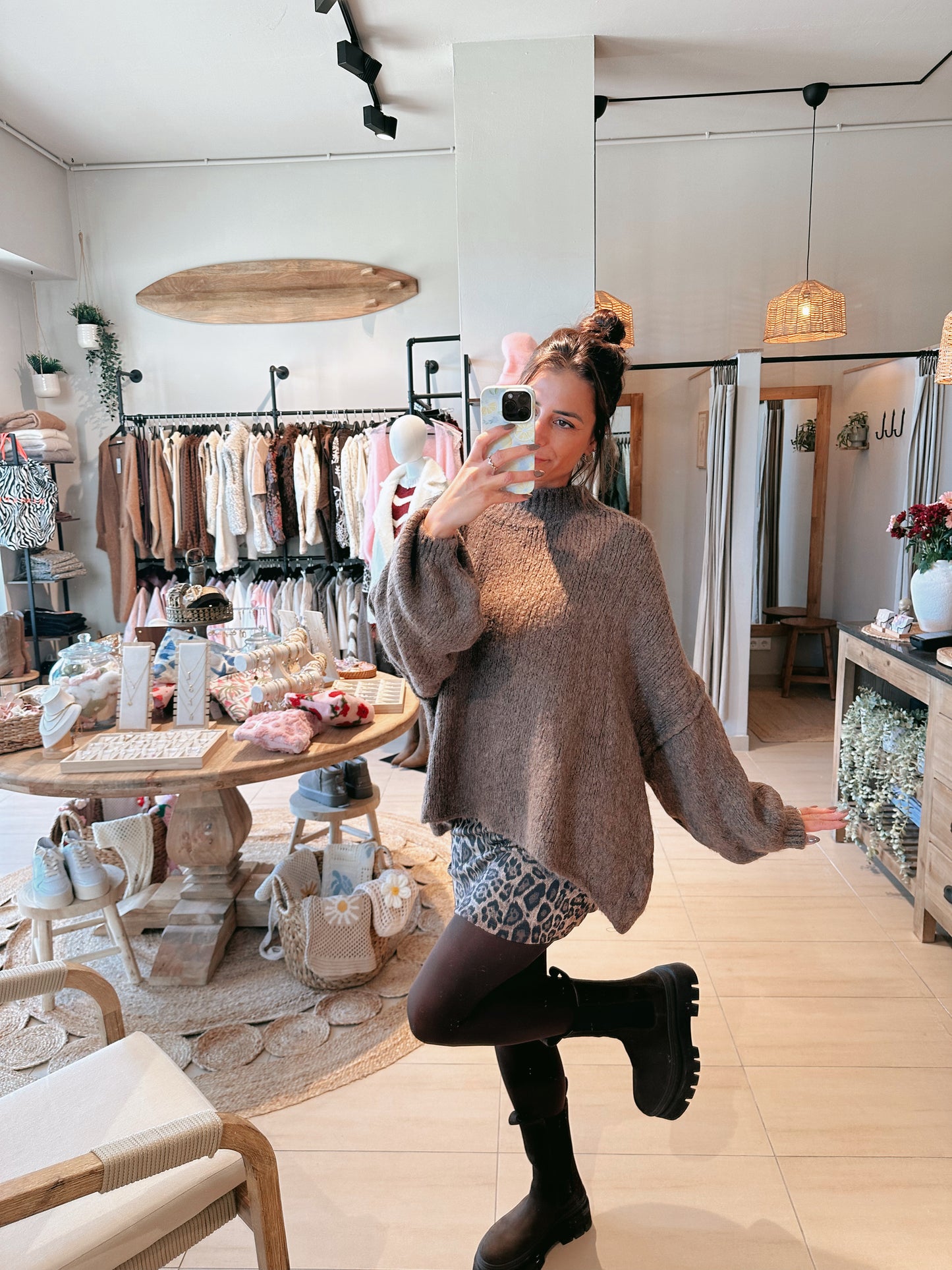 Cindy Oversize Pullover Marron