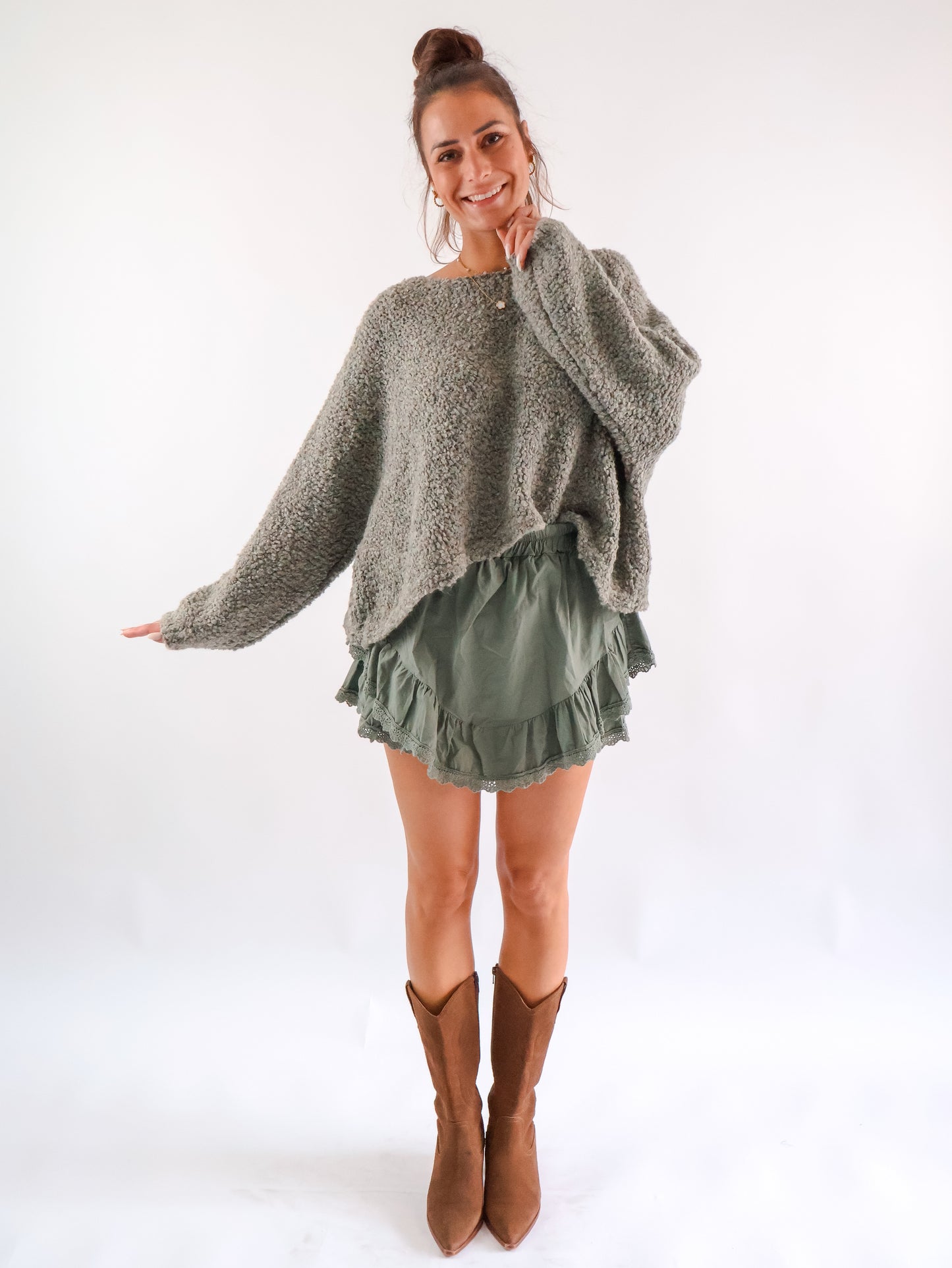 Cozy Pullover Salbei
