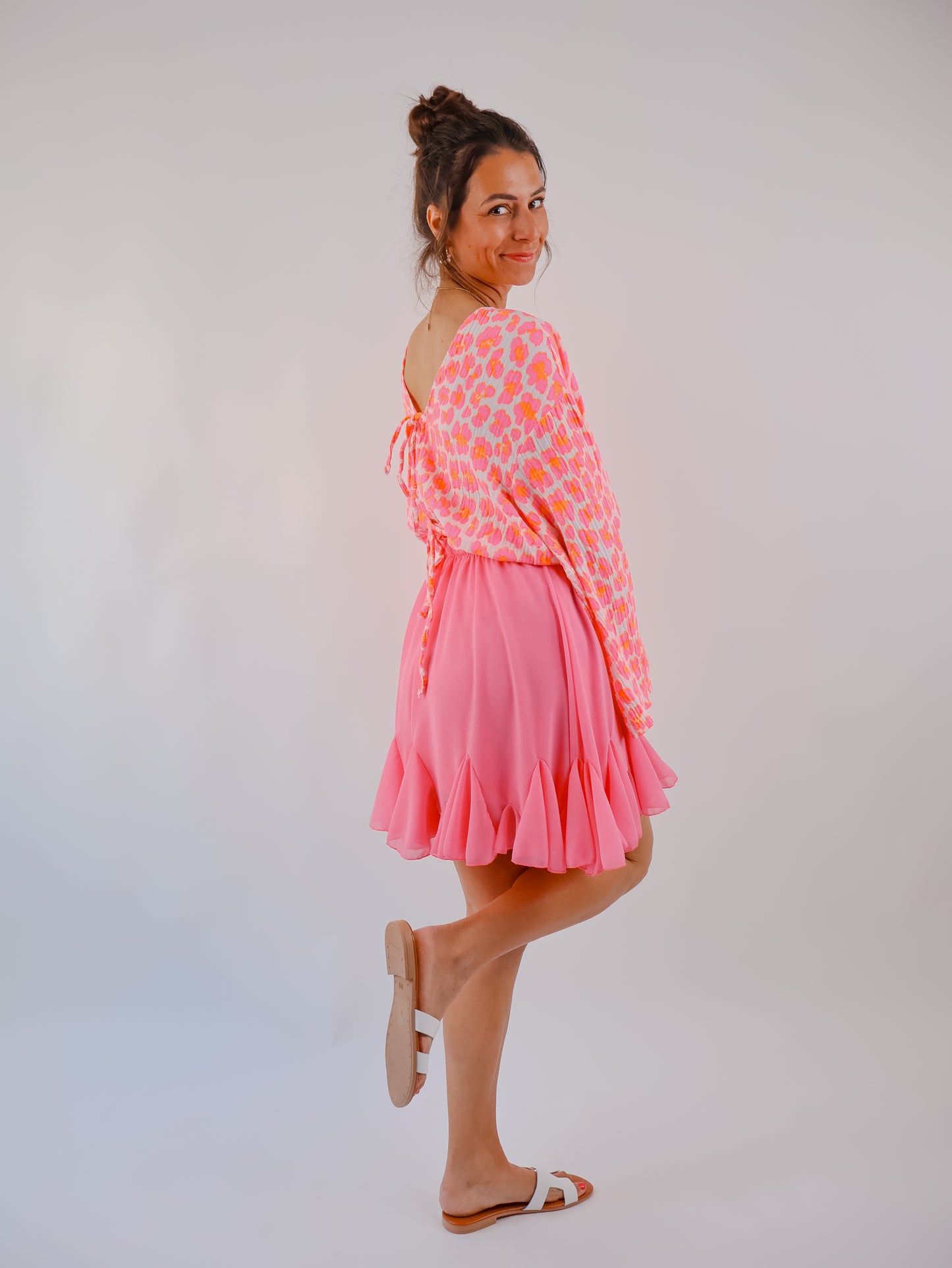 Nora Satinrock Pink