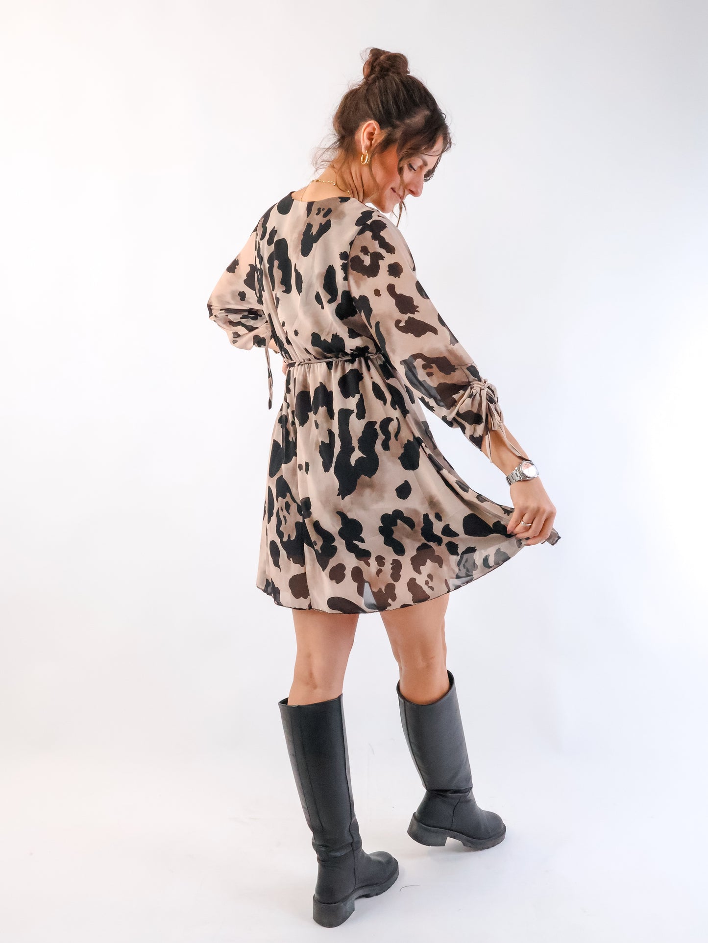 Diane Wickelkleid Beige