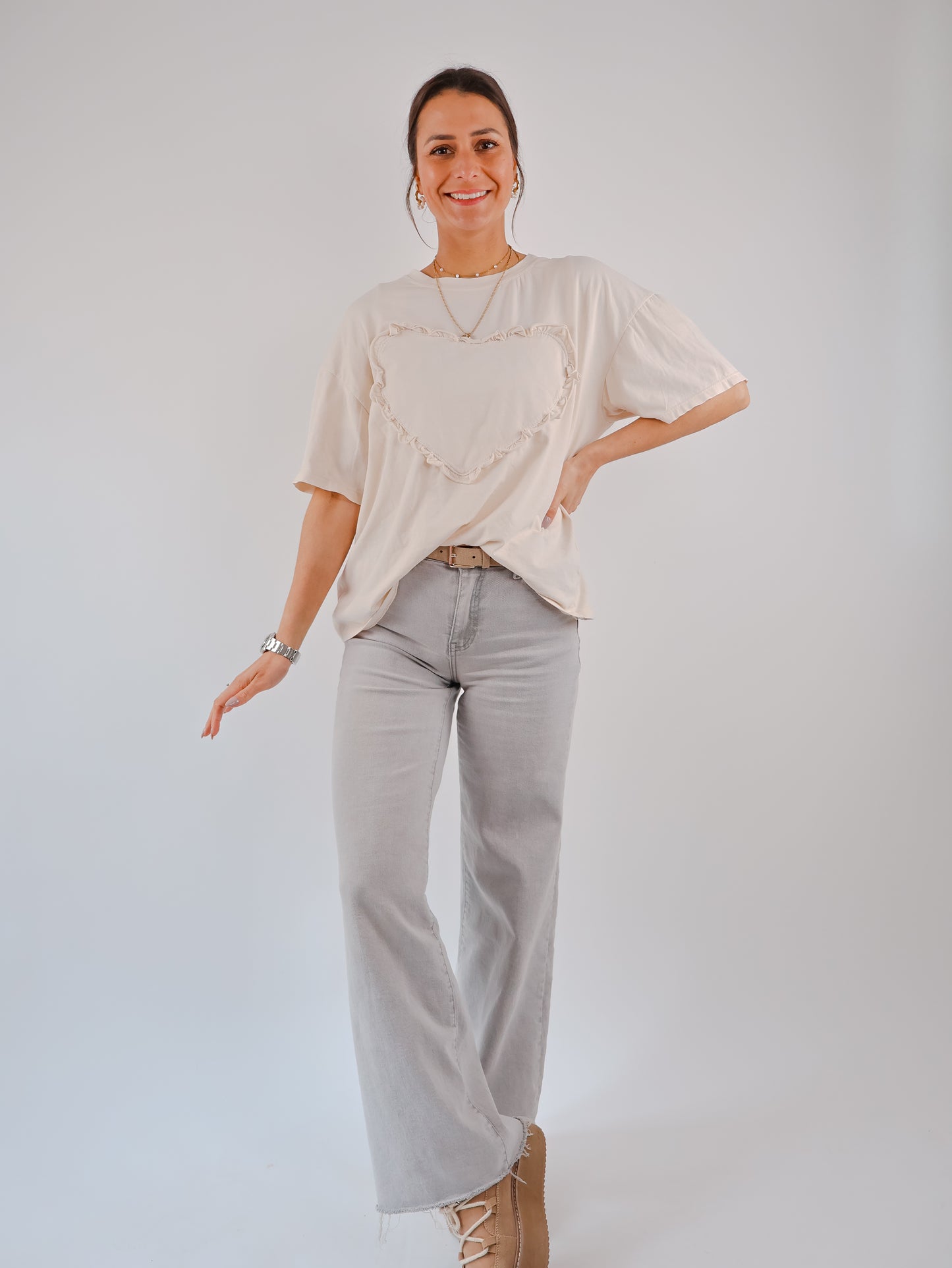 Isabelle T-Shirt Beige
