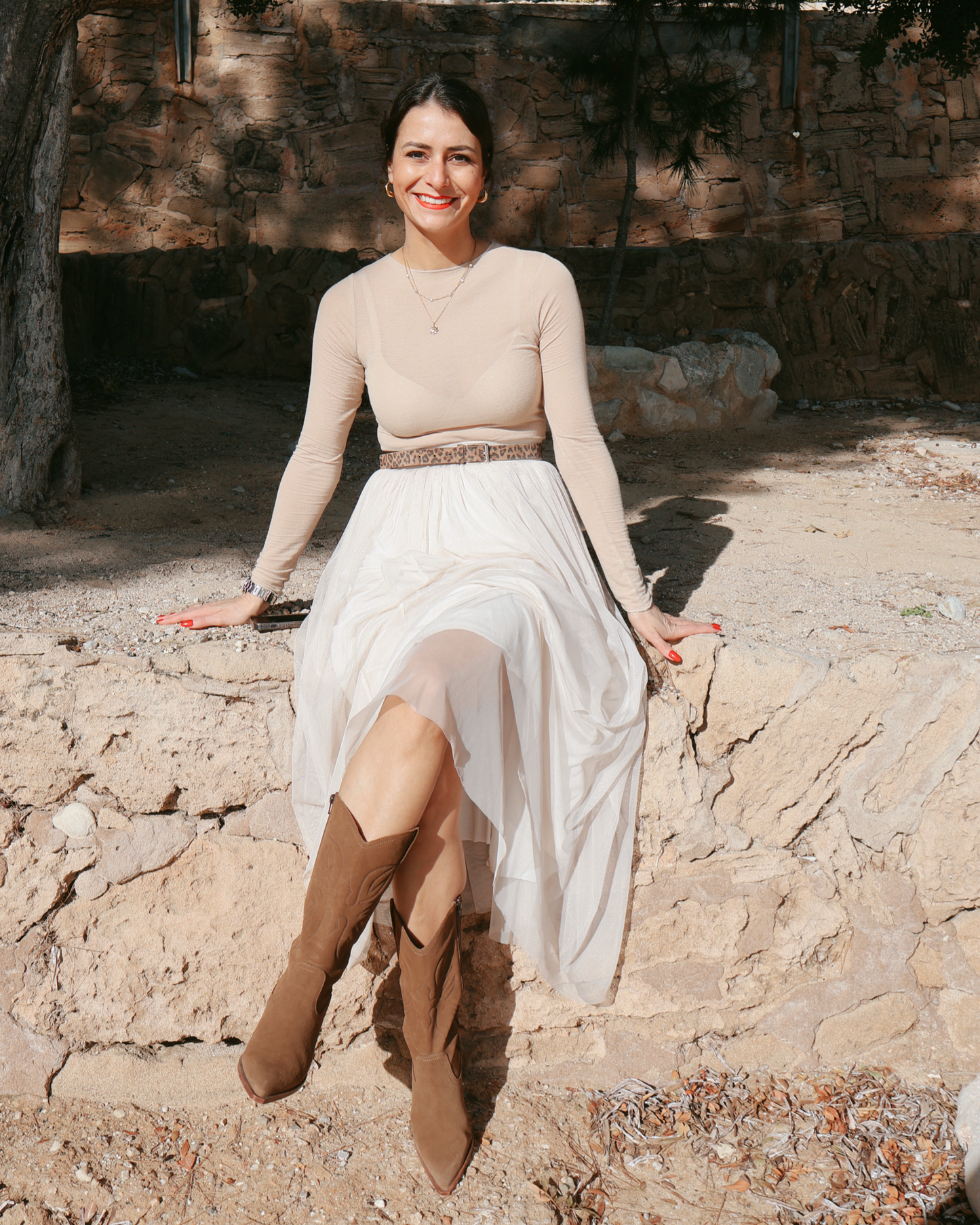 Leder Cowboy Boots