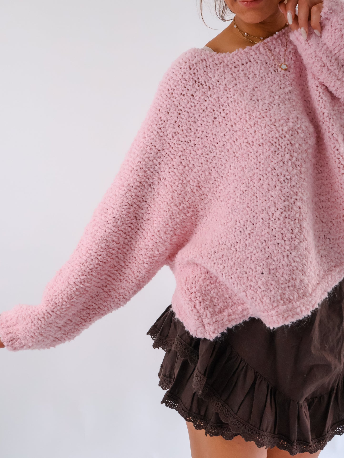 Cozy Pullover Rosa