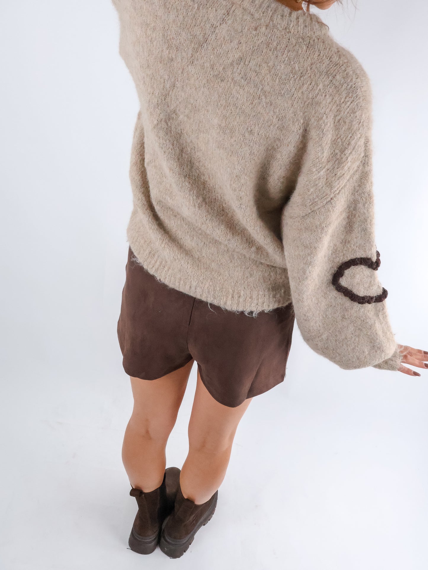 Hosenrock in Wildlederoptik Coffee