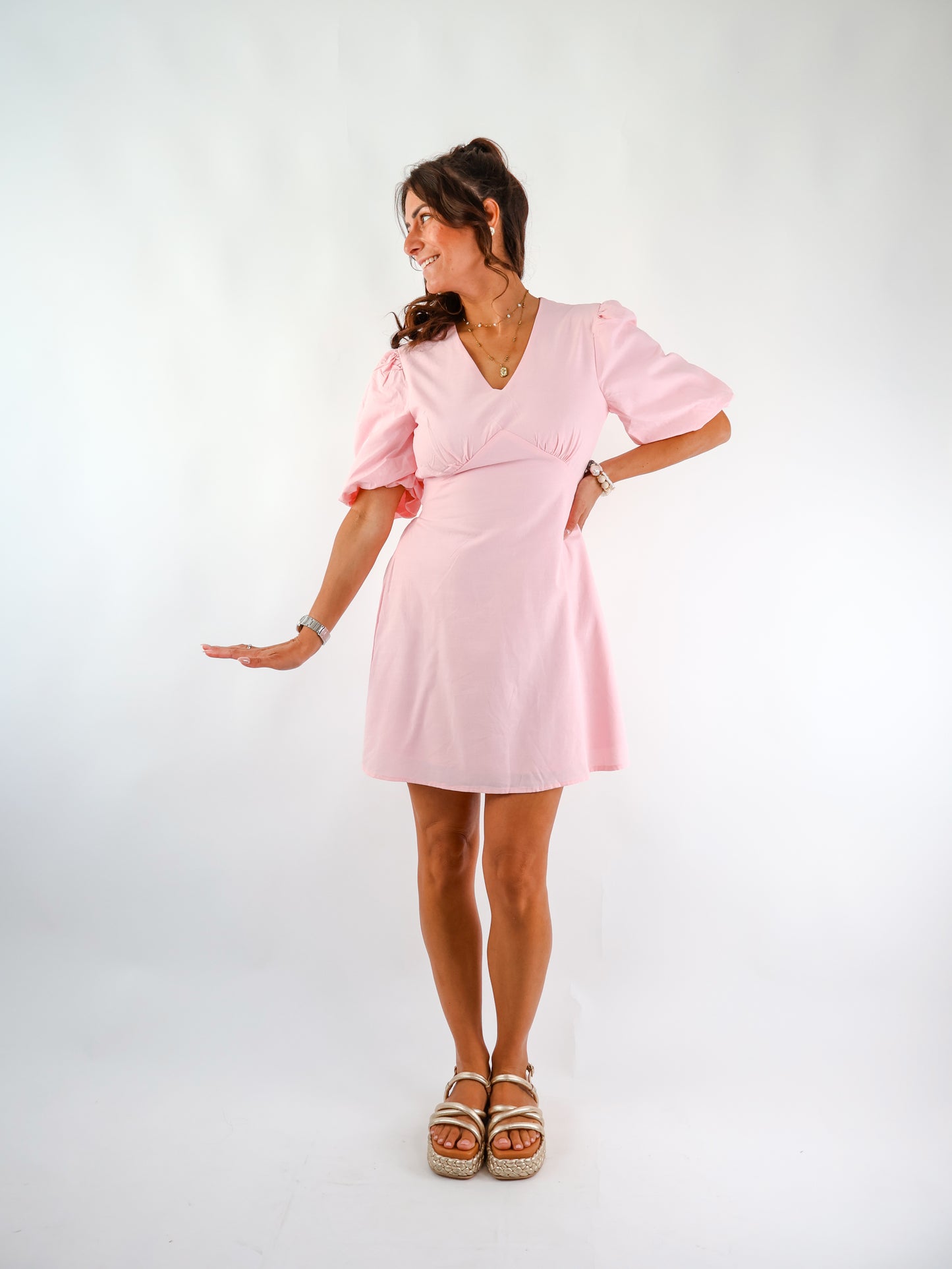 Ballon Kleid Rose