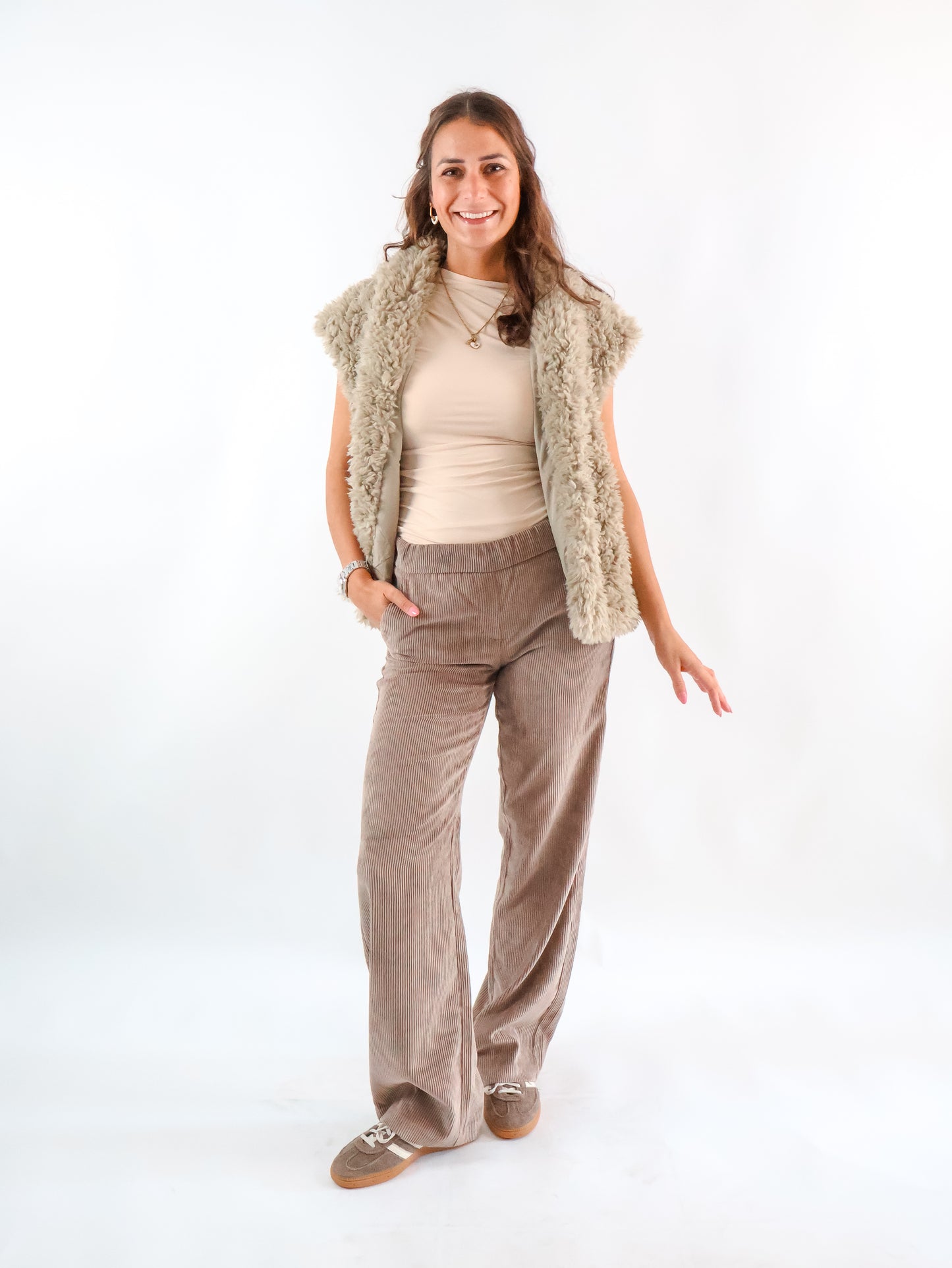 Rino & Pelle Teddy Weste Freya Green mist