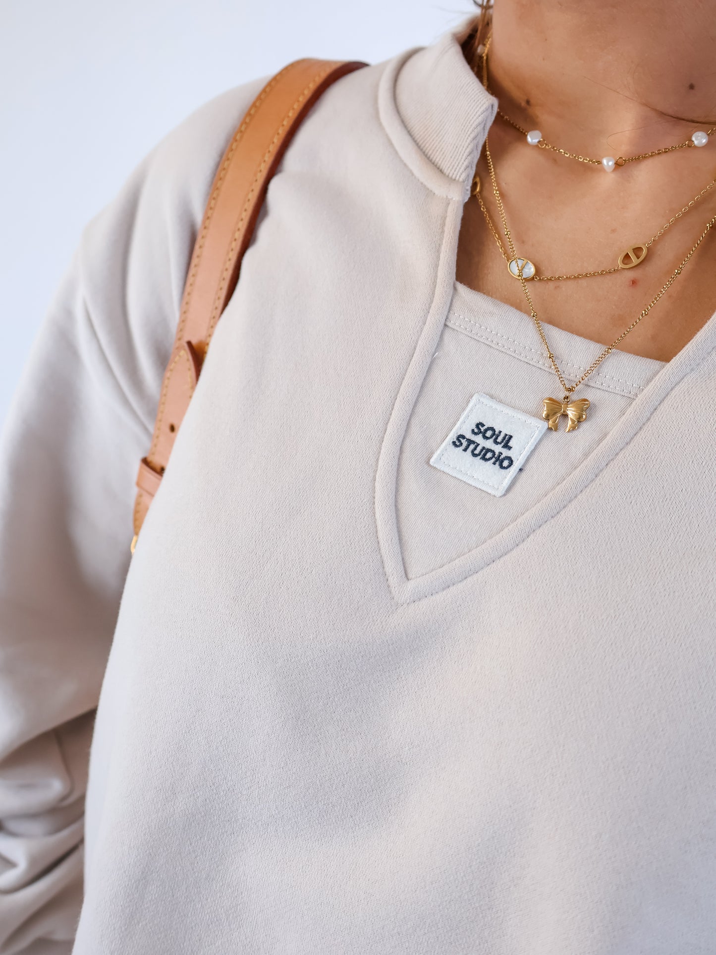 Smith&Soul Relaxed Faux Sweatshirt Balloonsaum Sand