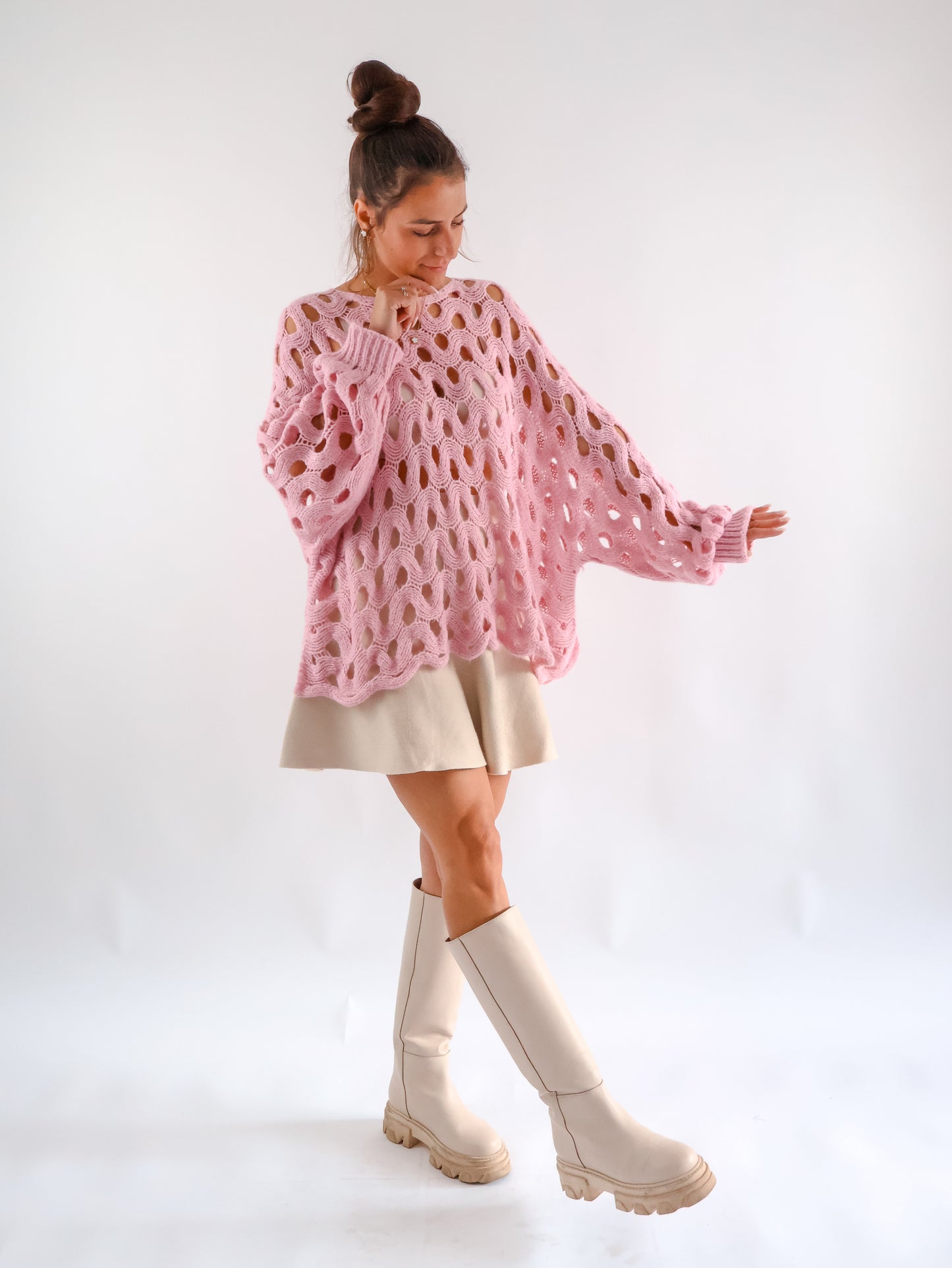 Milla Strickpullover Rosa