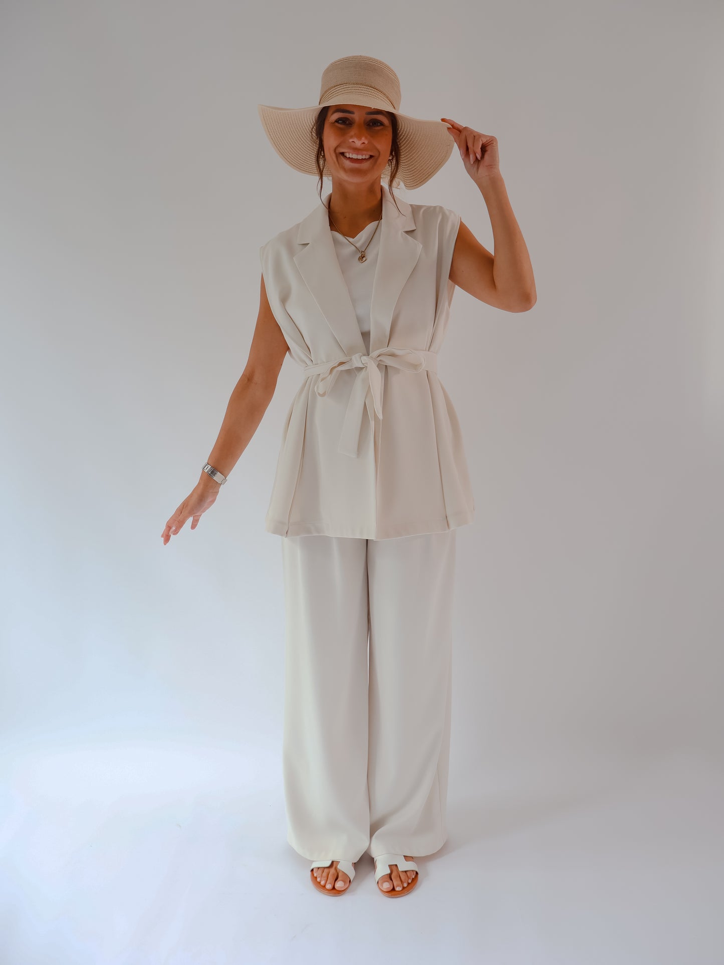 Classy Zweiteiler Creme