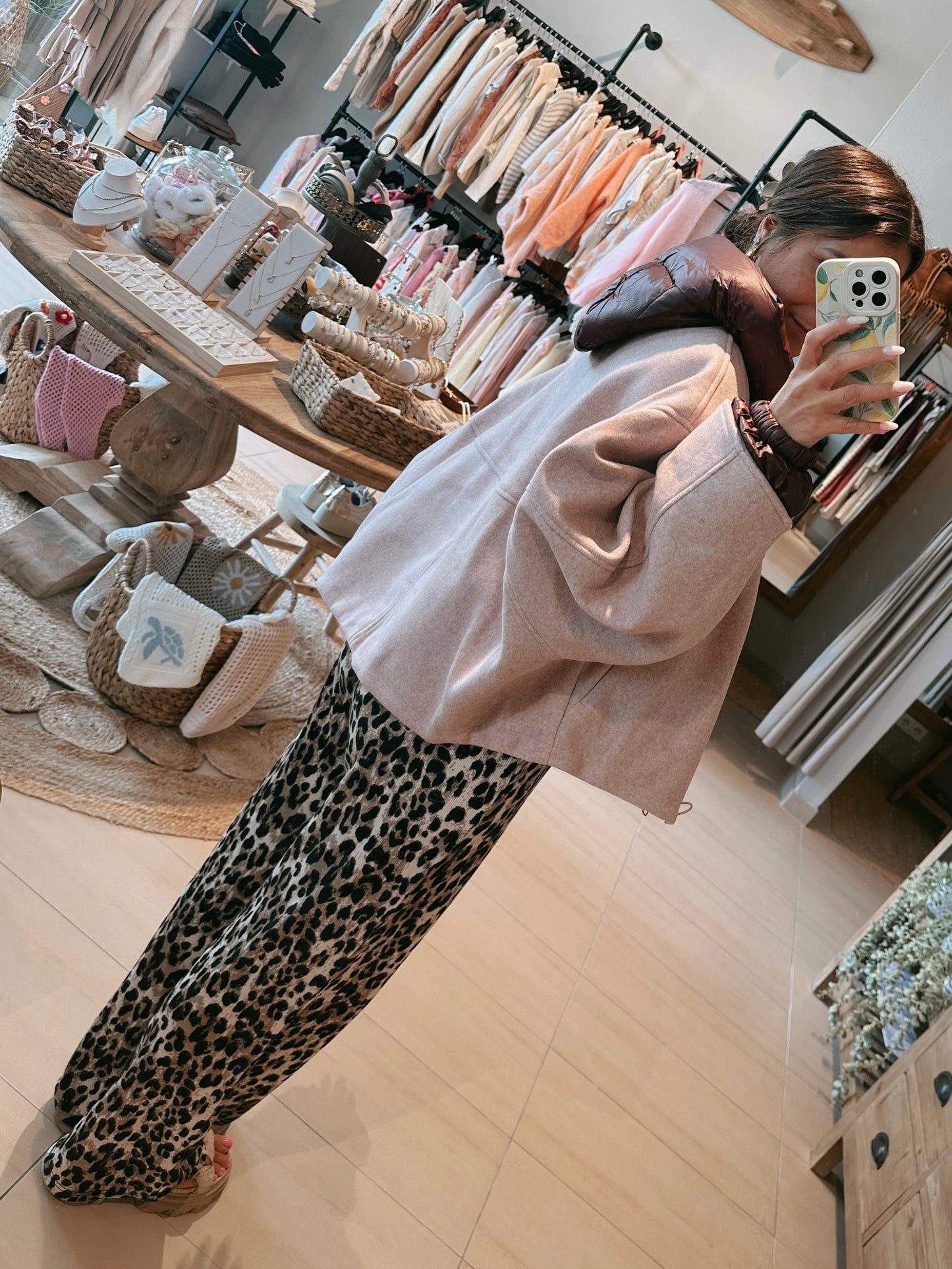 Filou Oversize Jacke Rosé