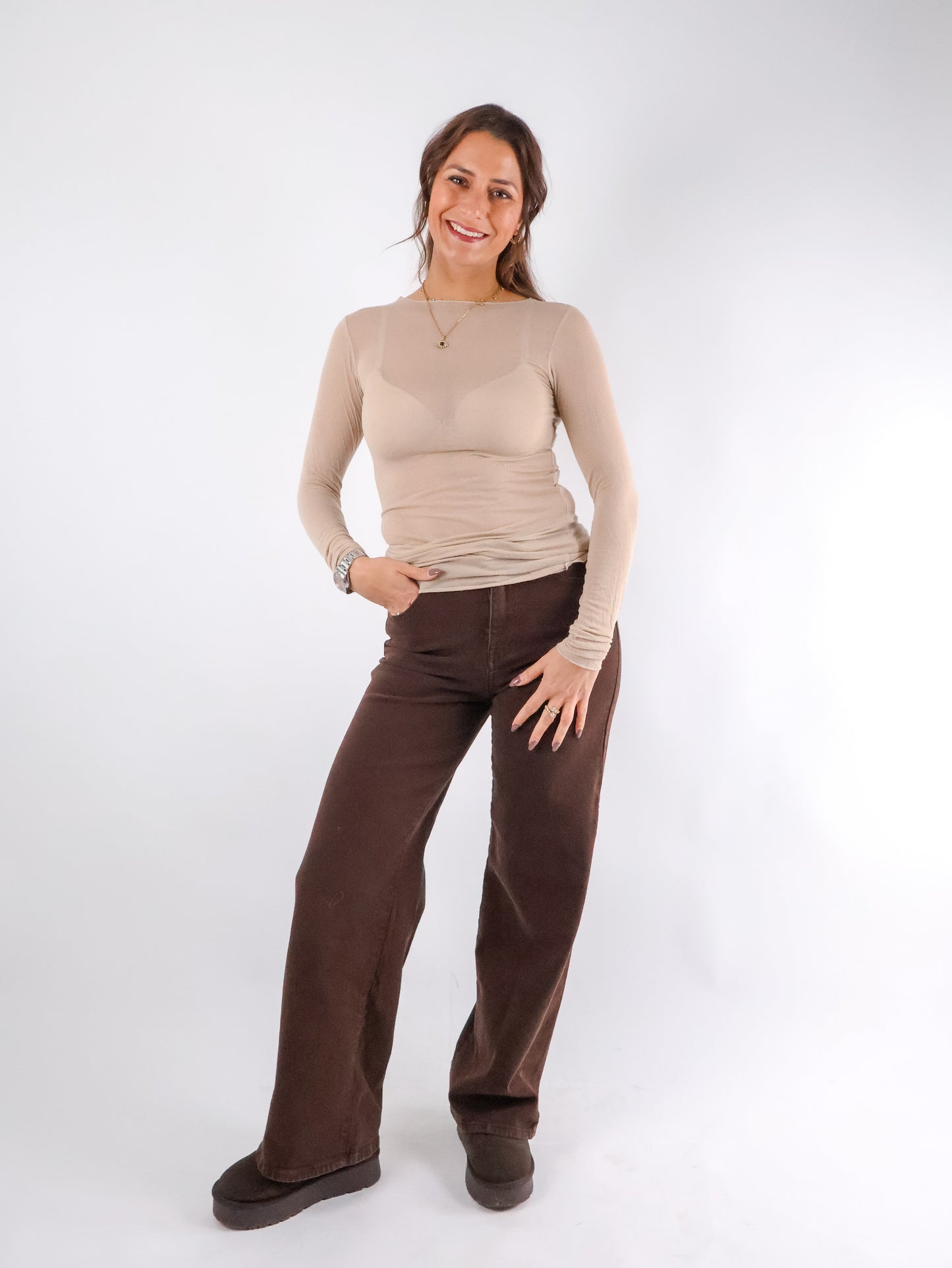 Cashmere Longsleeve Beige