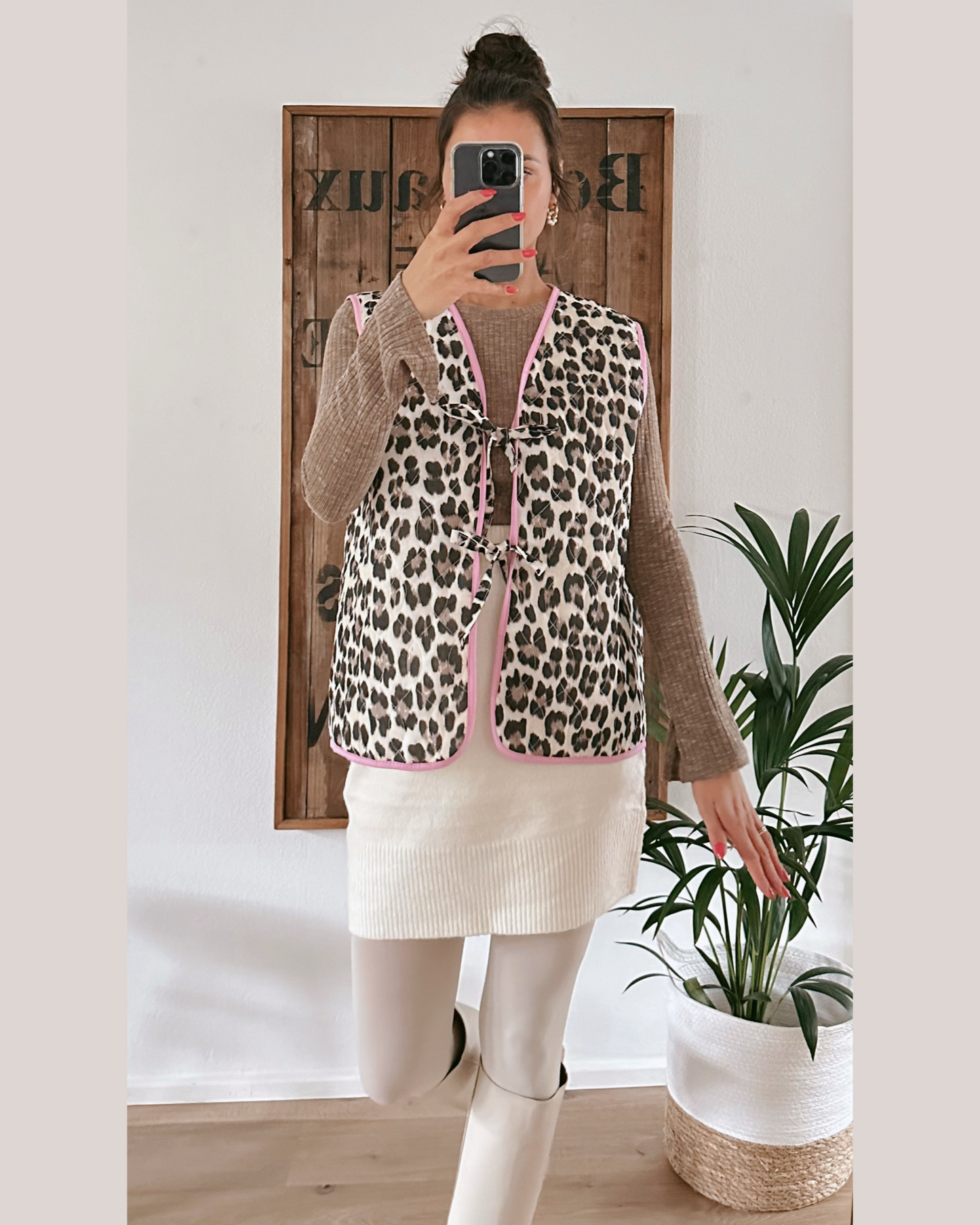 Leo Weste Beige/Pink