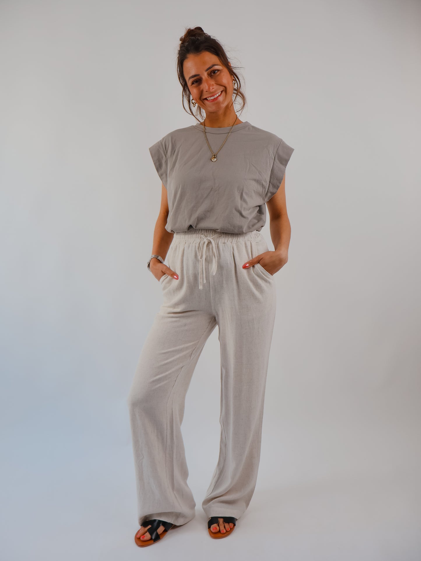 Baumwollshirt Grau