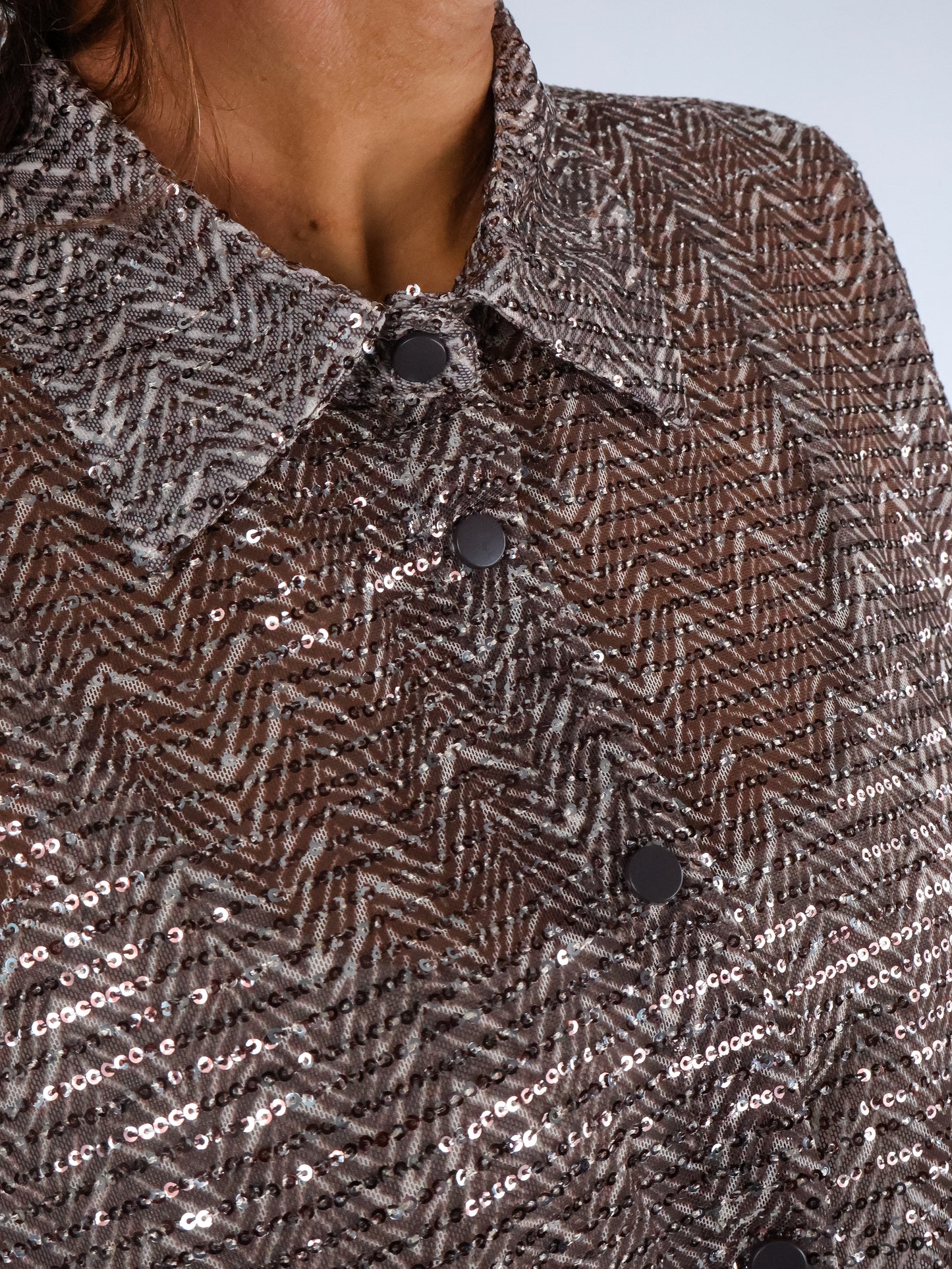Pailletten Bluse