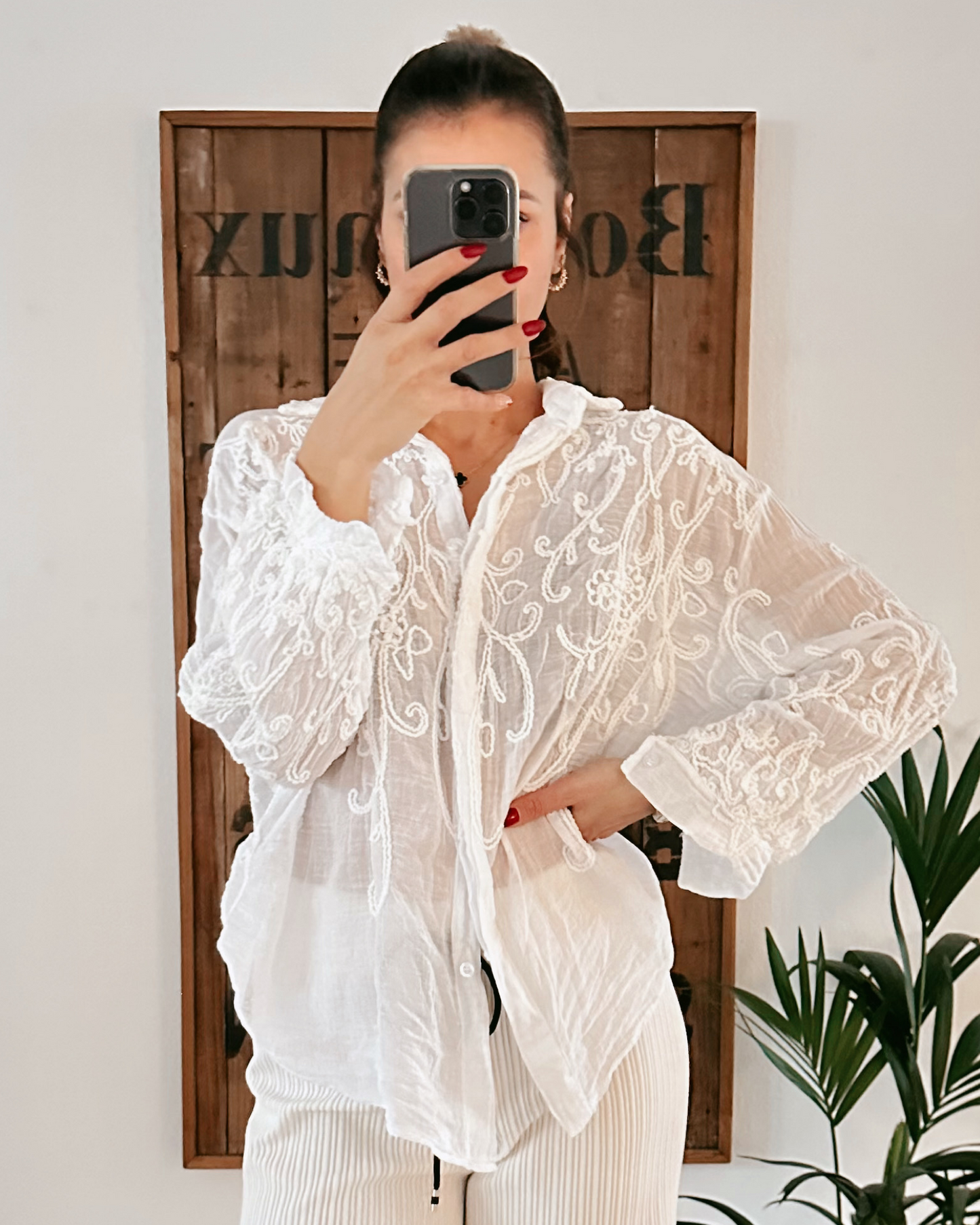 Laya Bluse Weiß