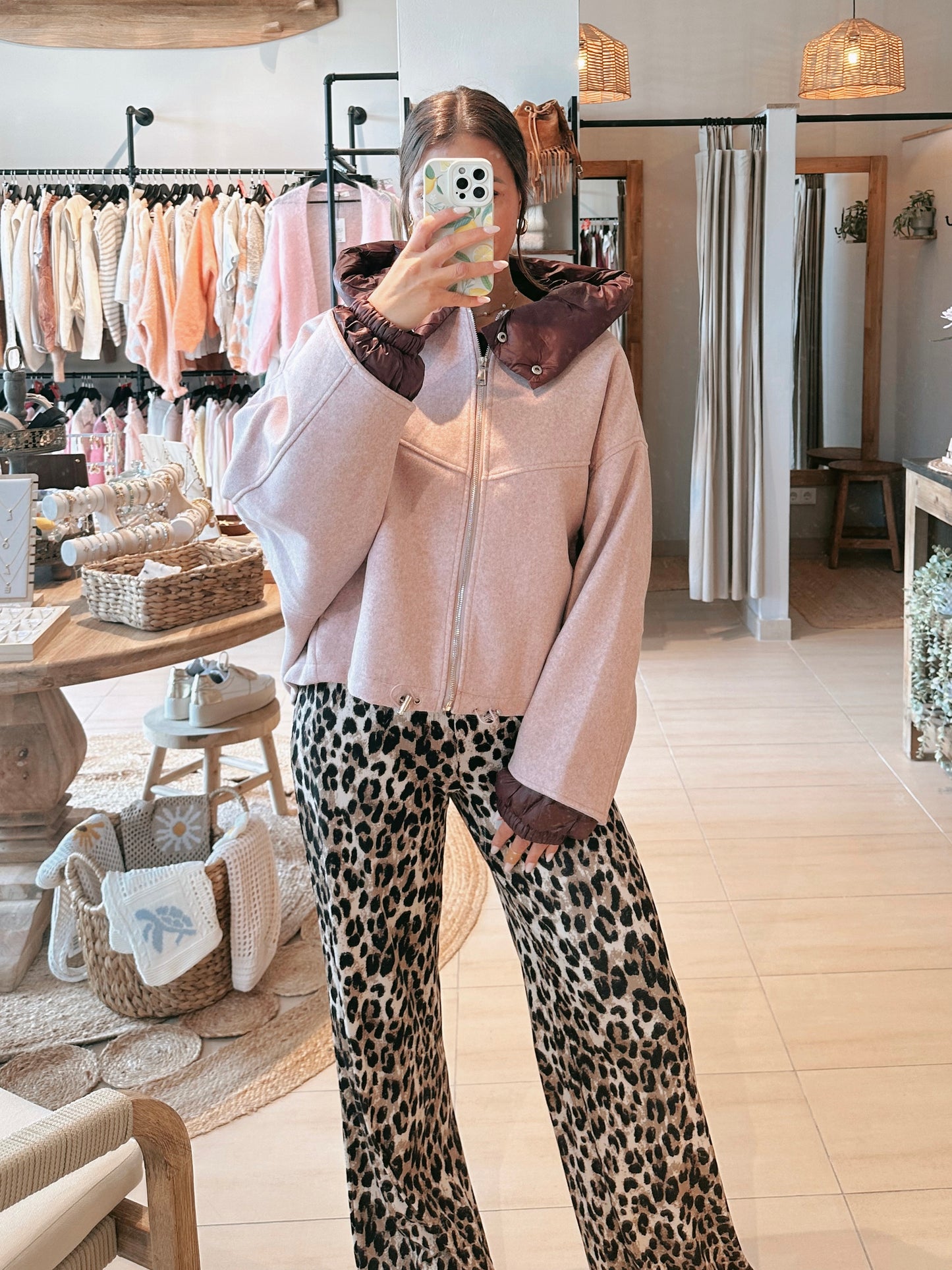 Filou Oversize Jacke Rosé
