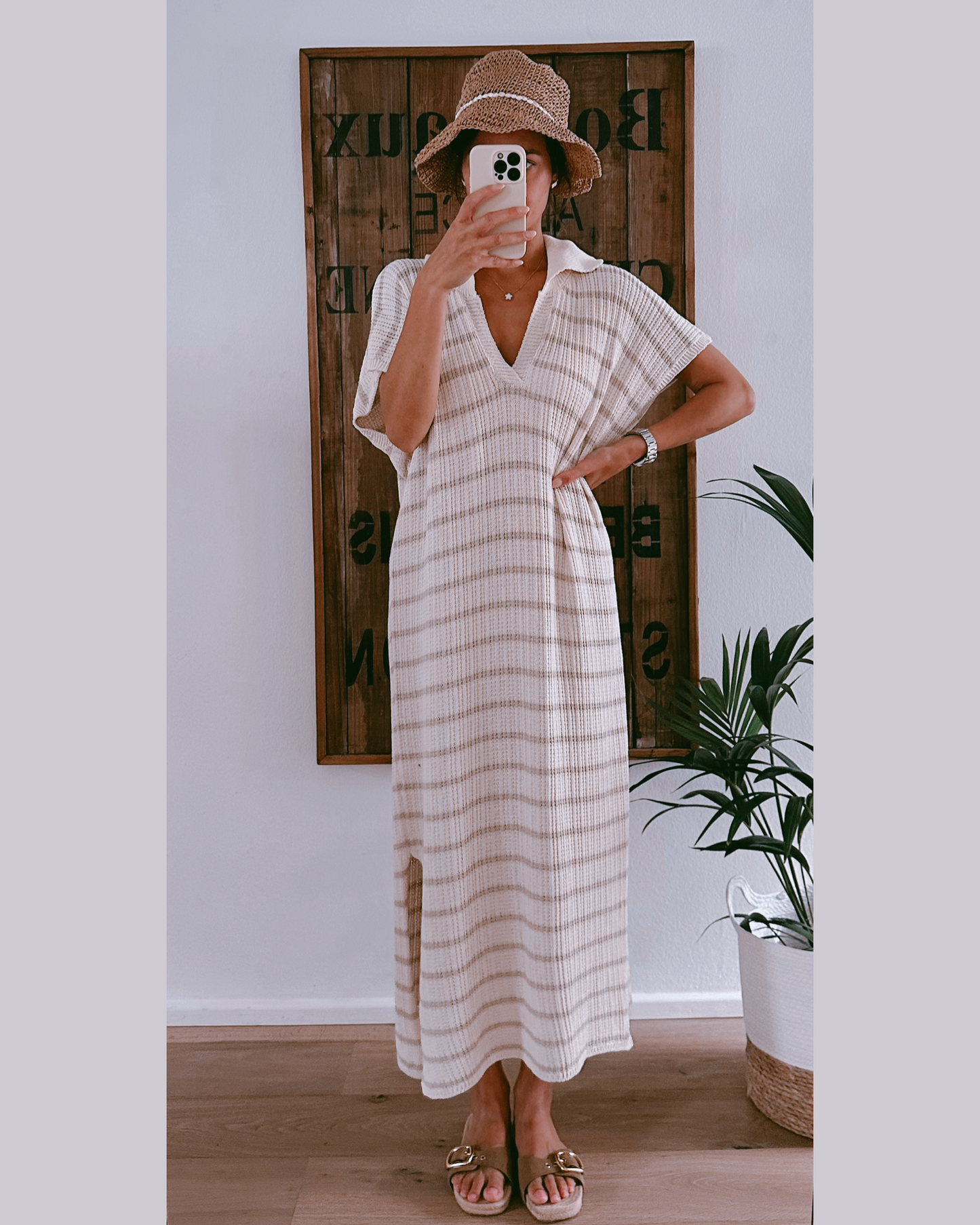 Palermo Strickkleid Beige