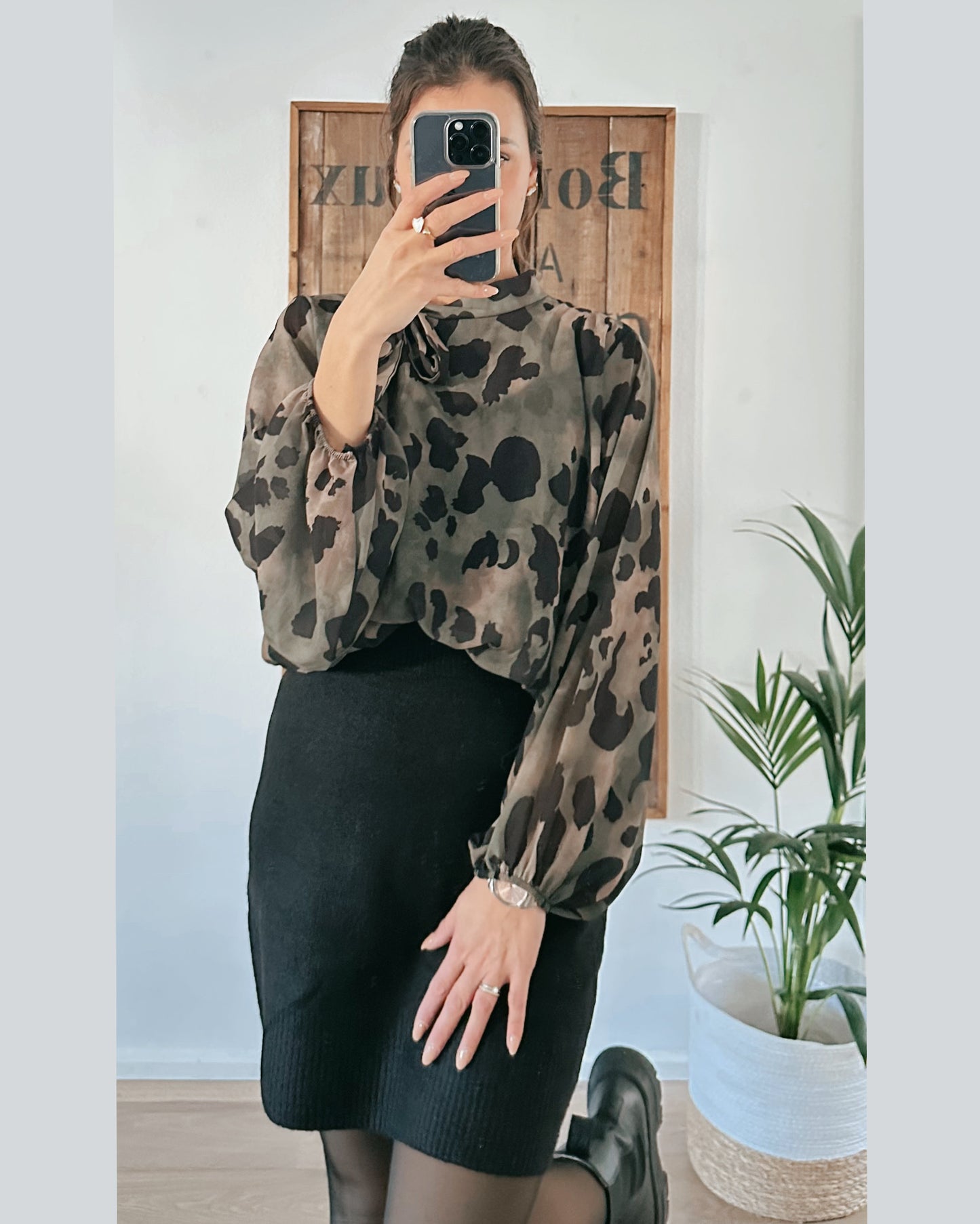 Charlotte Bluse Olive