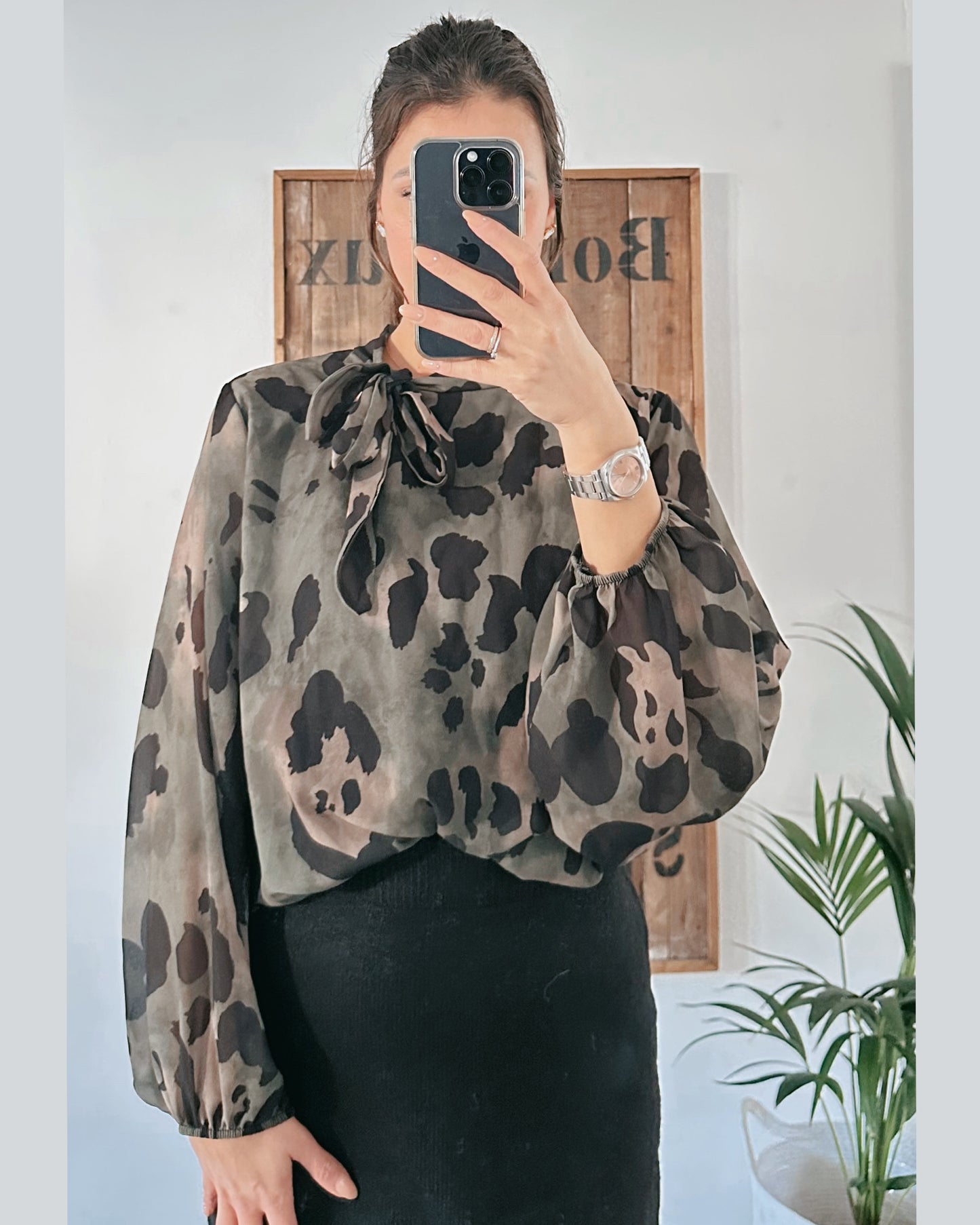 Charlotte Bluse Olive