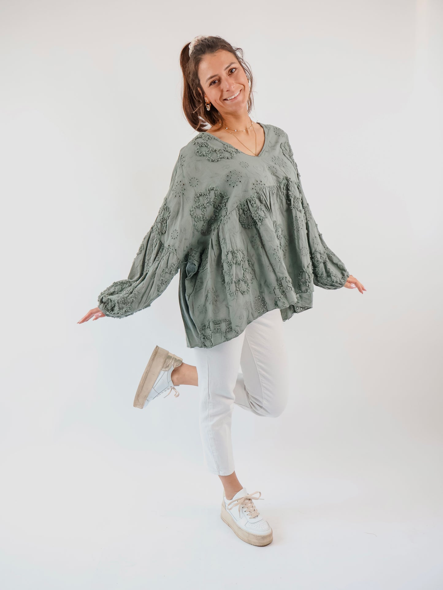 Camille Bluse Olive