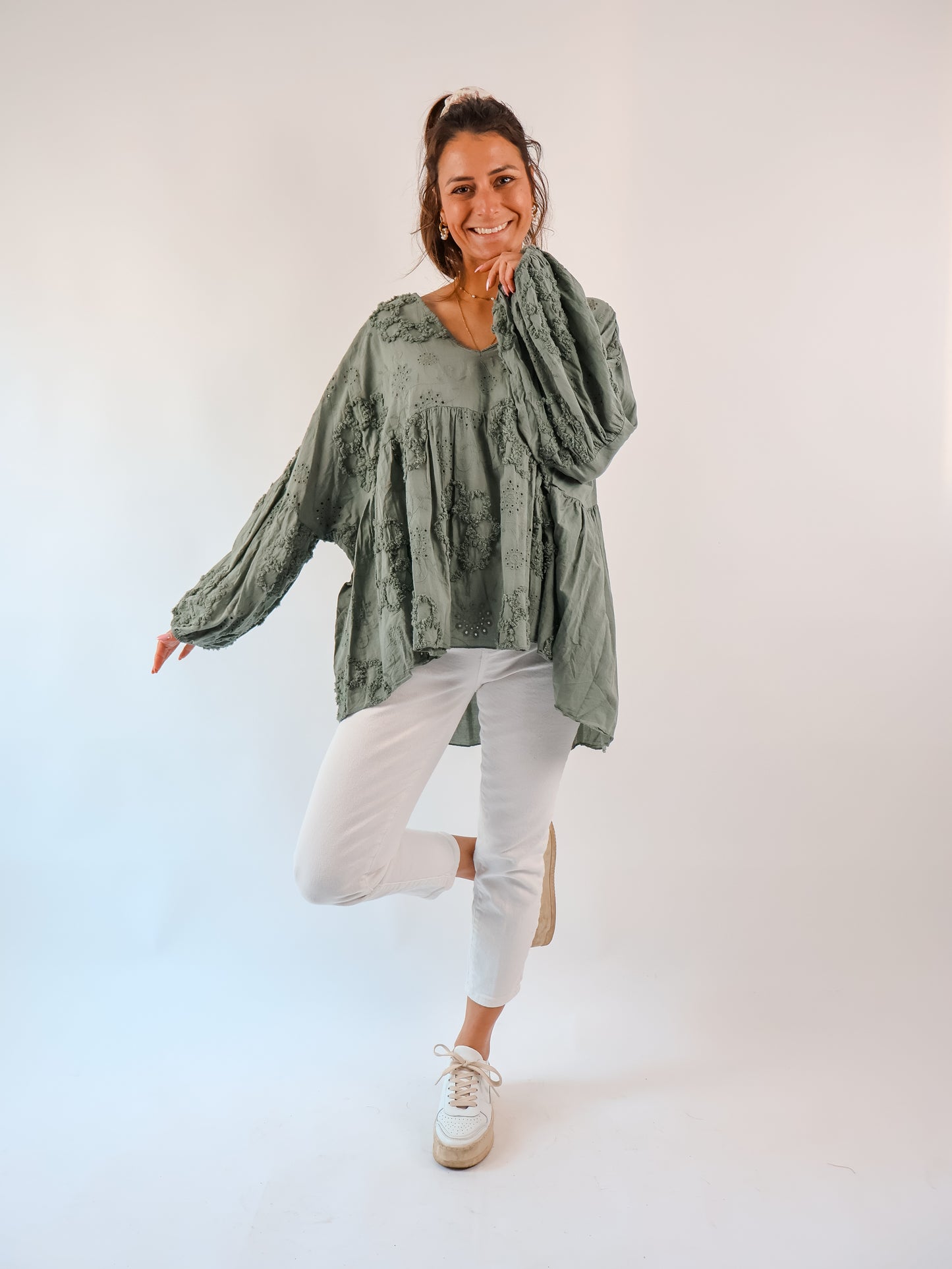 Camille Bluse Olive