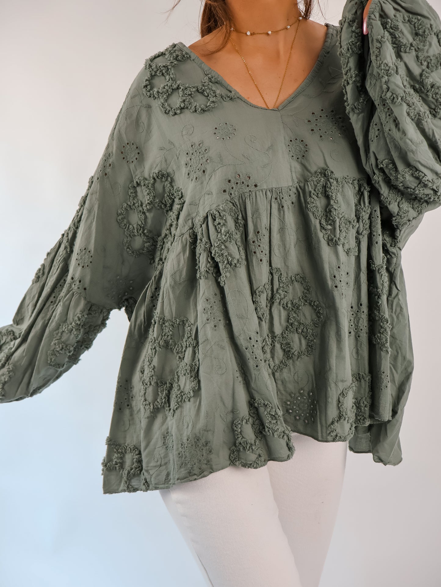Camille Bluse Olive