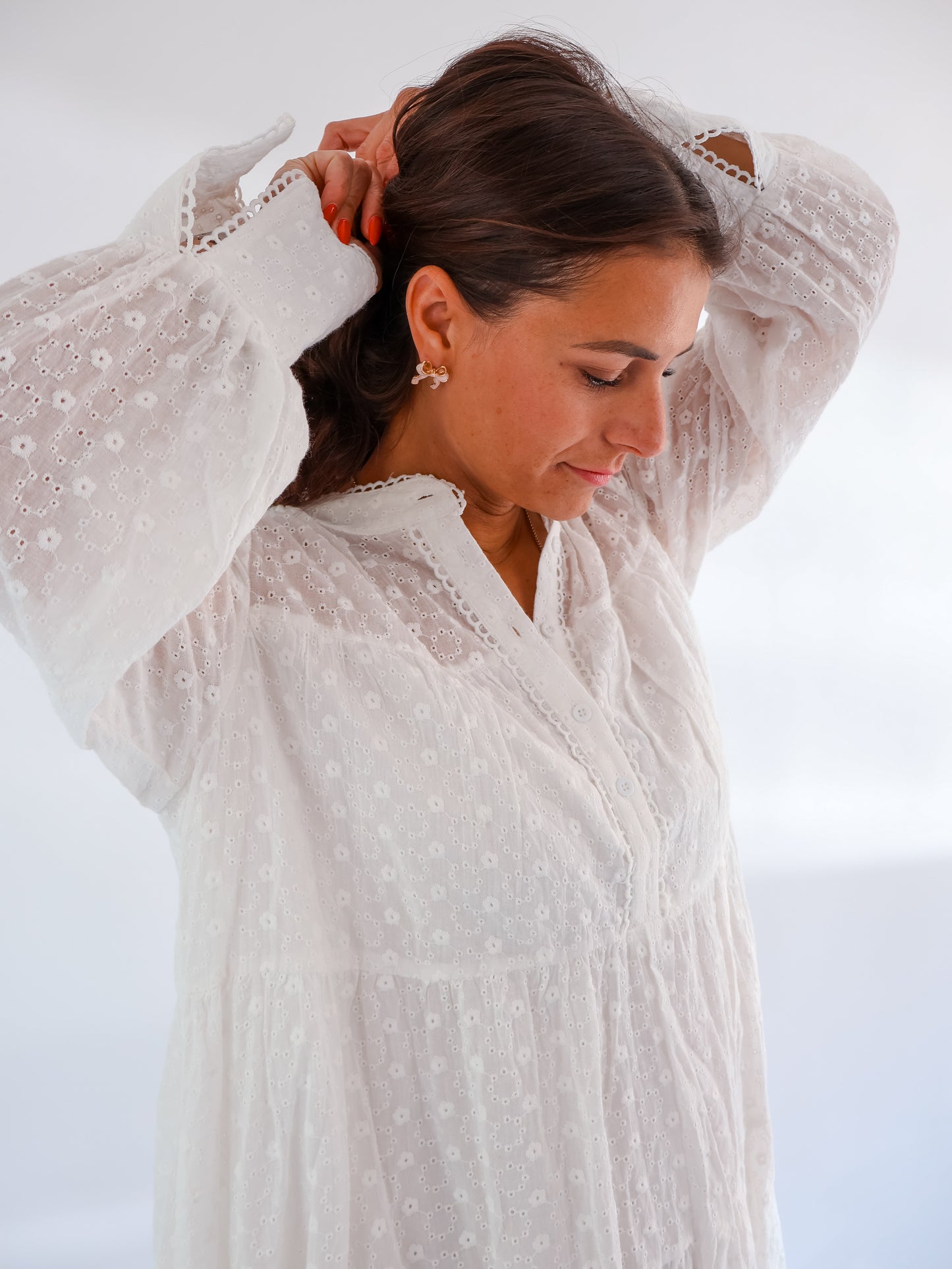 Boho Kleid Offwhite