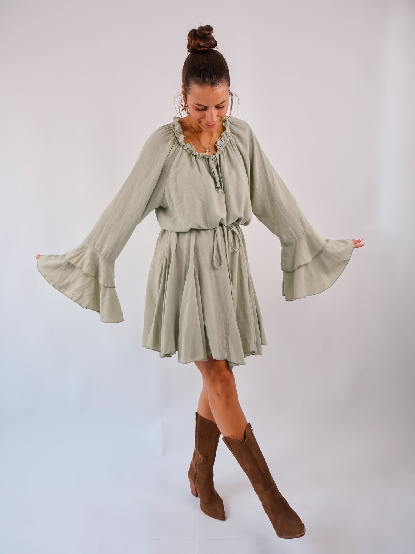 Bella Kleid Eukalyptus