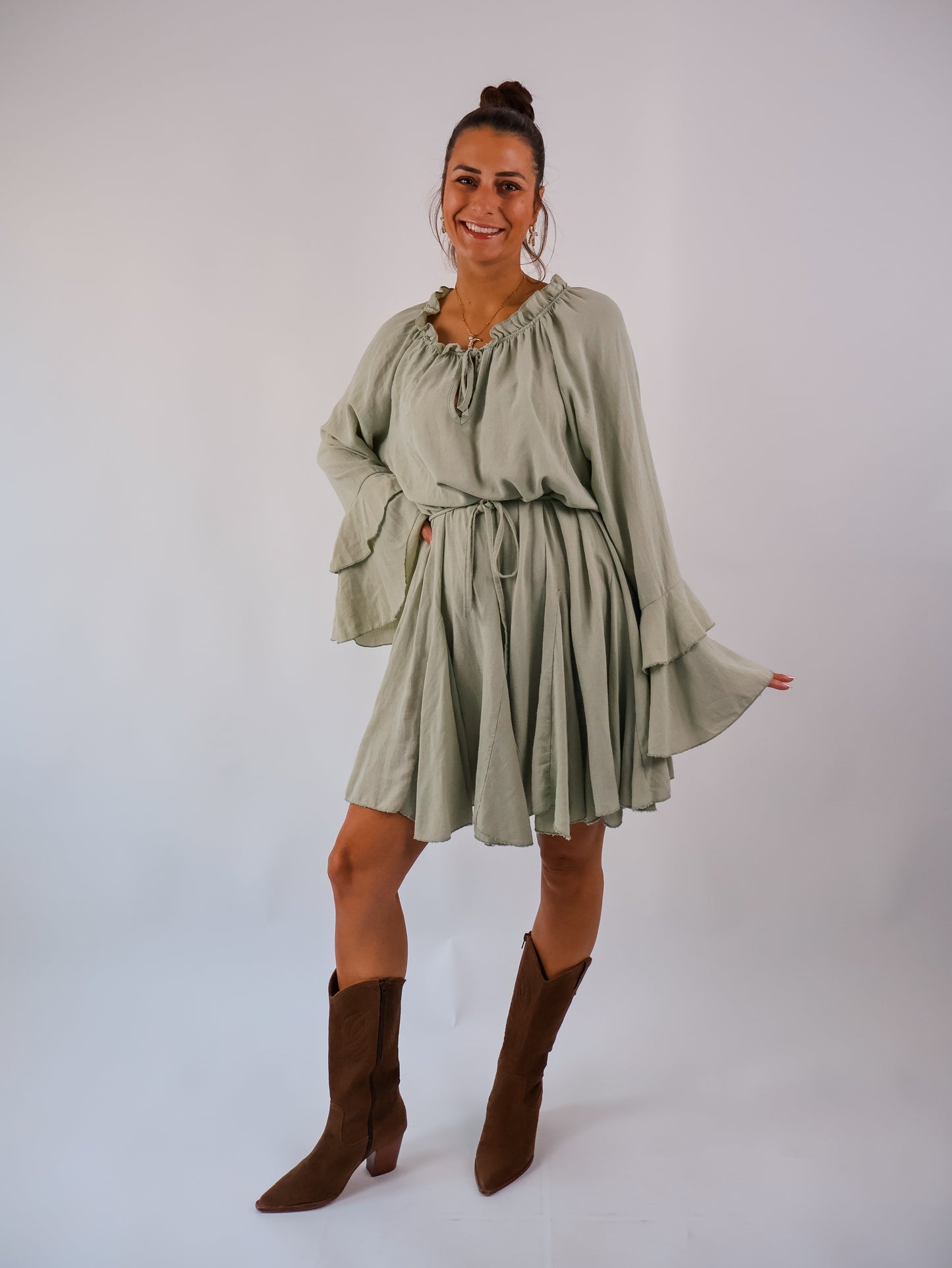 Bella Kleid Eukalyptus