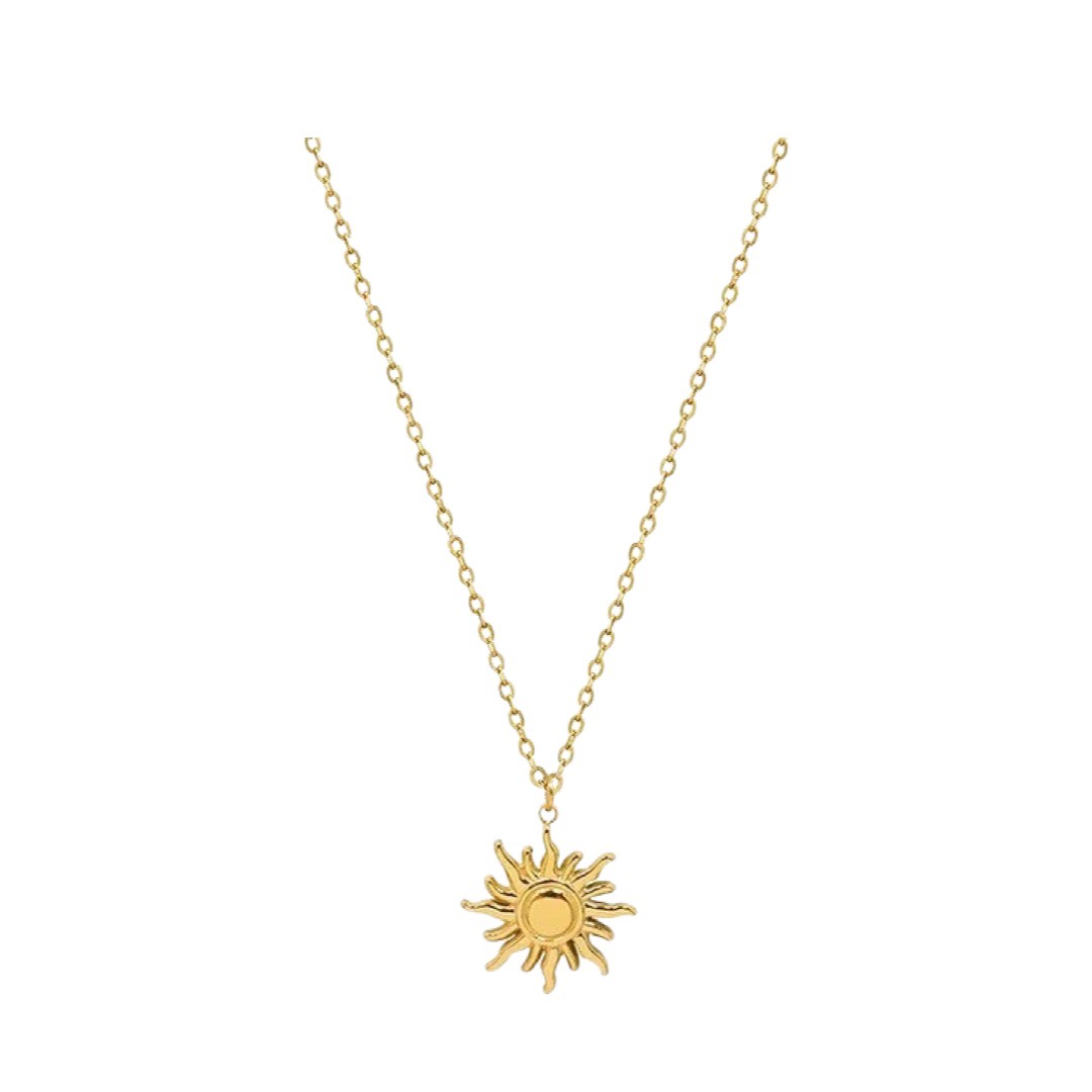 Love Pieces Soleil Halskette 18k vergoldet