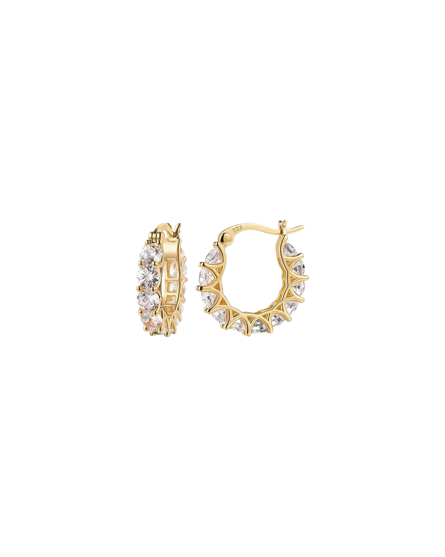 Sparkle Hoops Ohrringe Gold