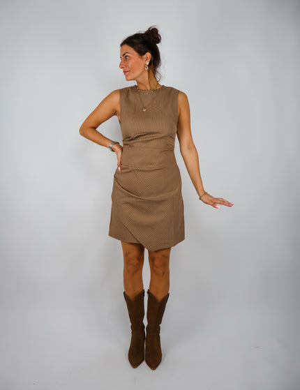 Stripes Kleid Caramel