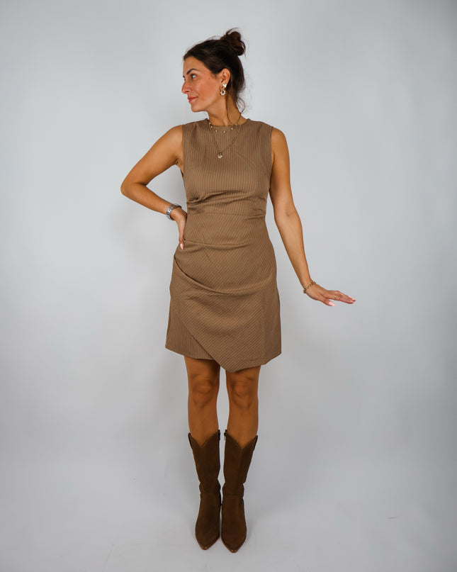Stripes Kleid Caramel