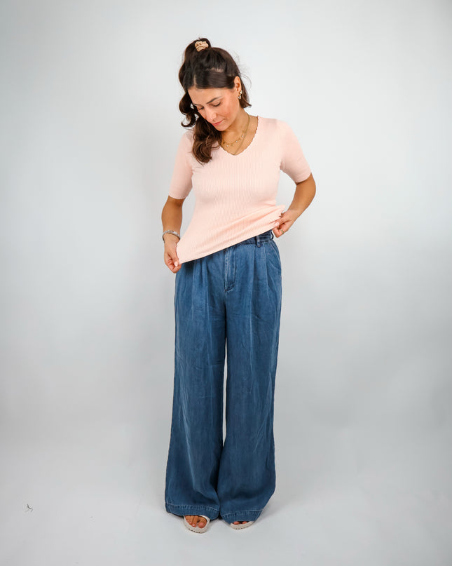 Nümph Nuayelet Cropped Pullover Mangano Calcite Blush