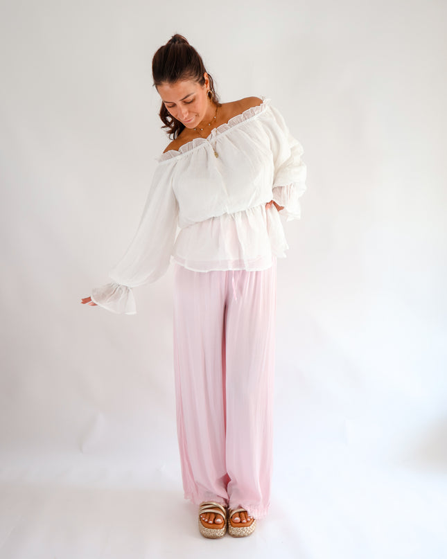 Seidenhose rosa