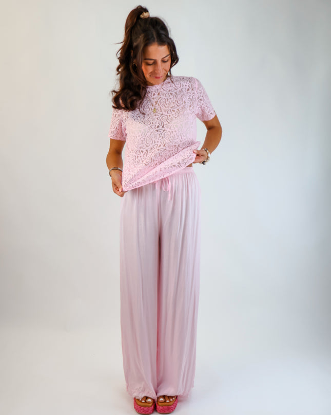 Alma Spitzenshirt Rosa