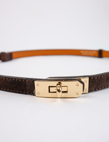 Taillengürtel 100% Leder Coffee