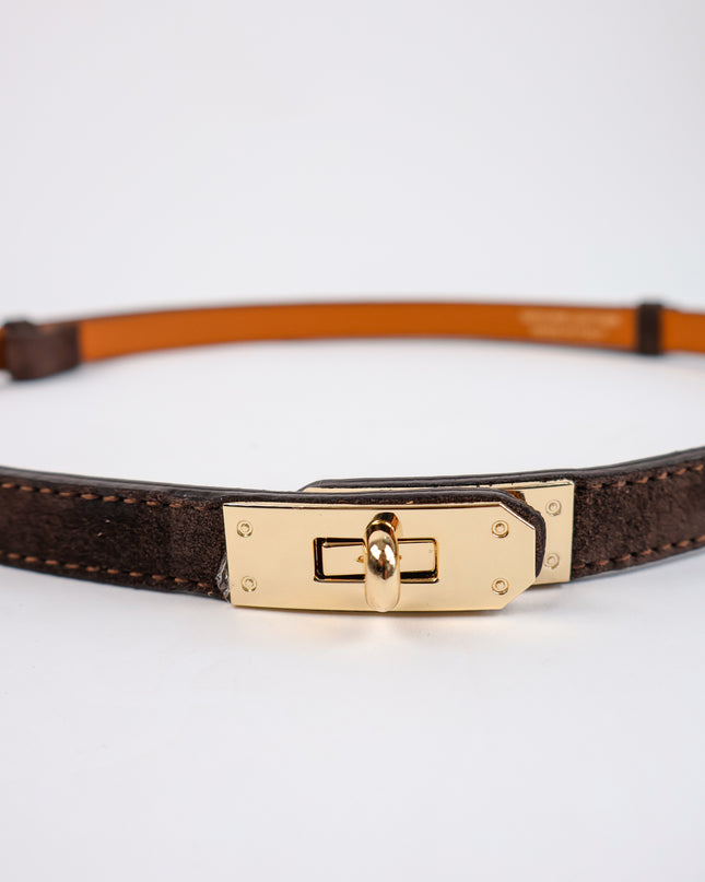 Taillengürtel 100% Leder Coffee