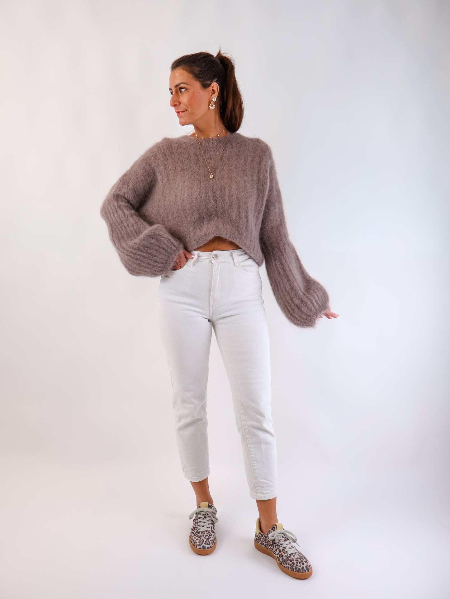 ★ Premium Kidmohair Pullover mit Ballonärmeln Kit