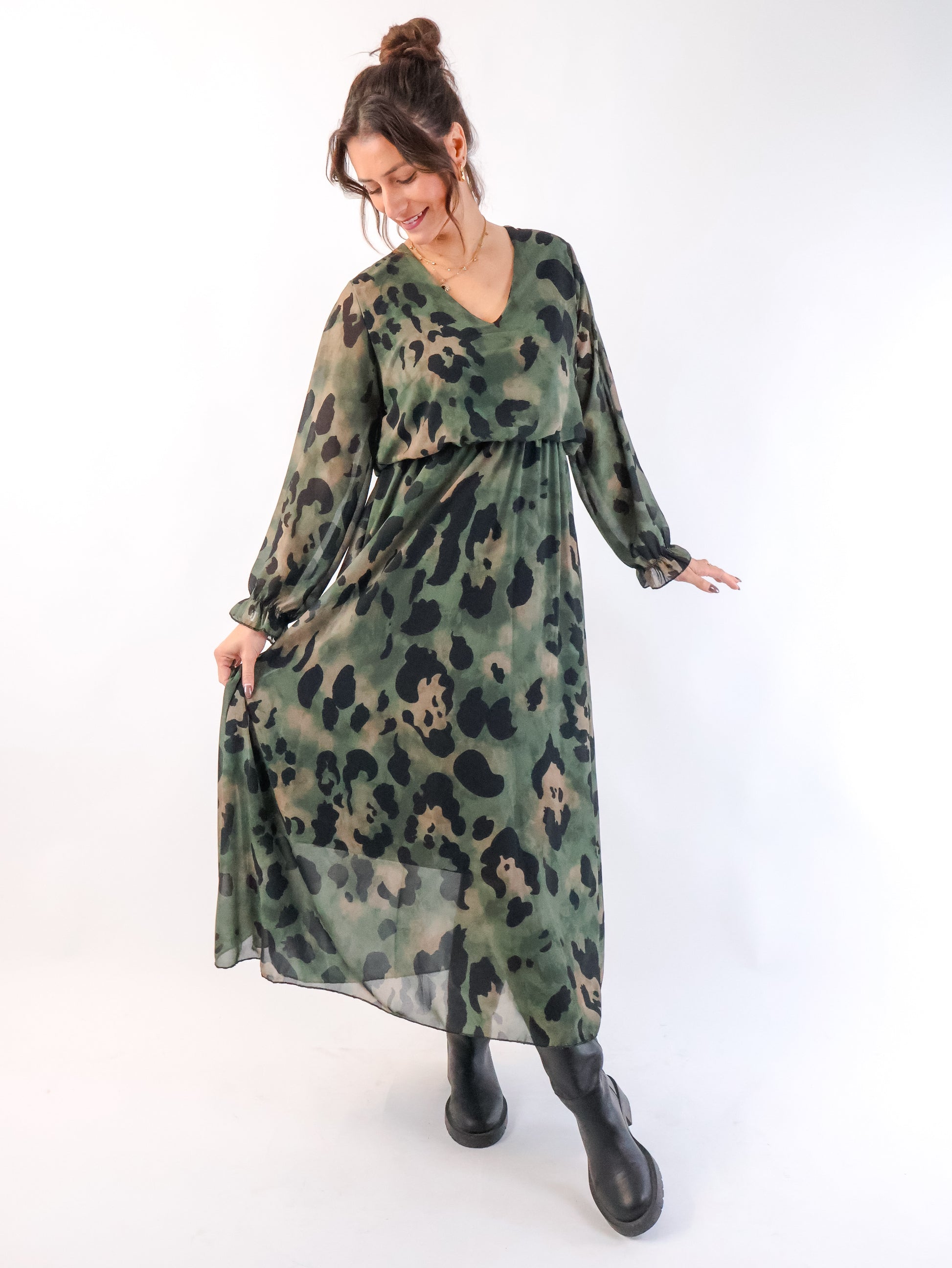 Vallia Kleid Olive