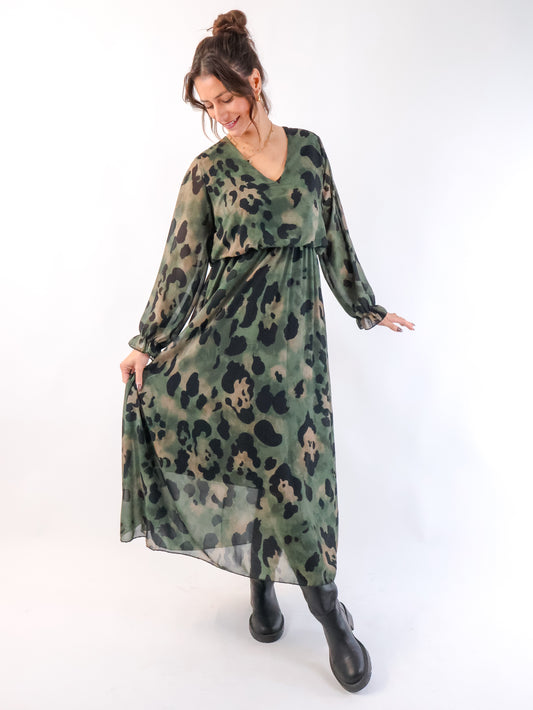 Vallia Kleid Olive