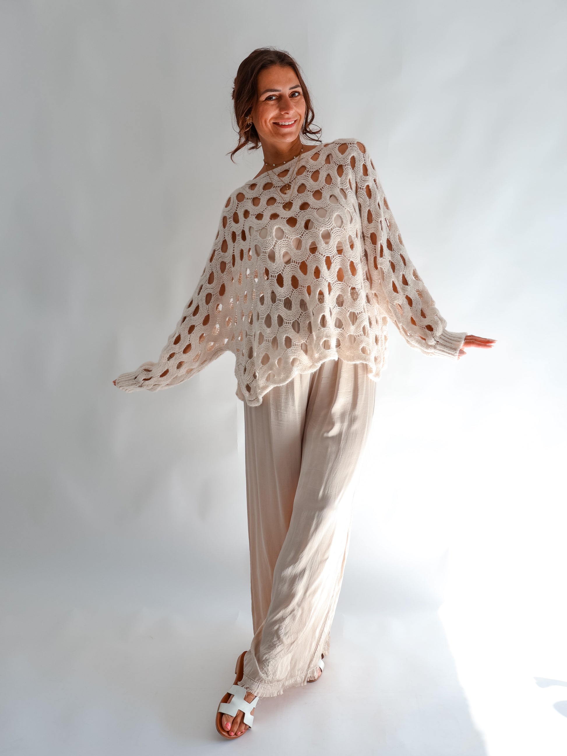 Milla Strickpullover Creme