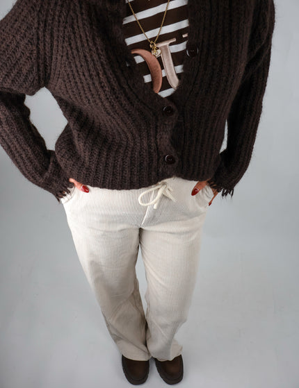 Smith&Soul Hairy Raglan Cardigan Dark Choc