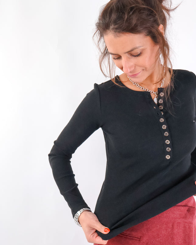 Basic Longsleeve Schwarz