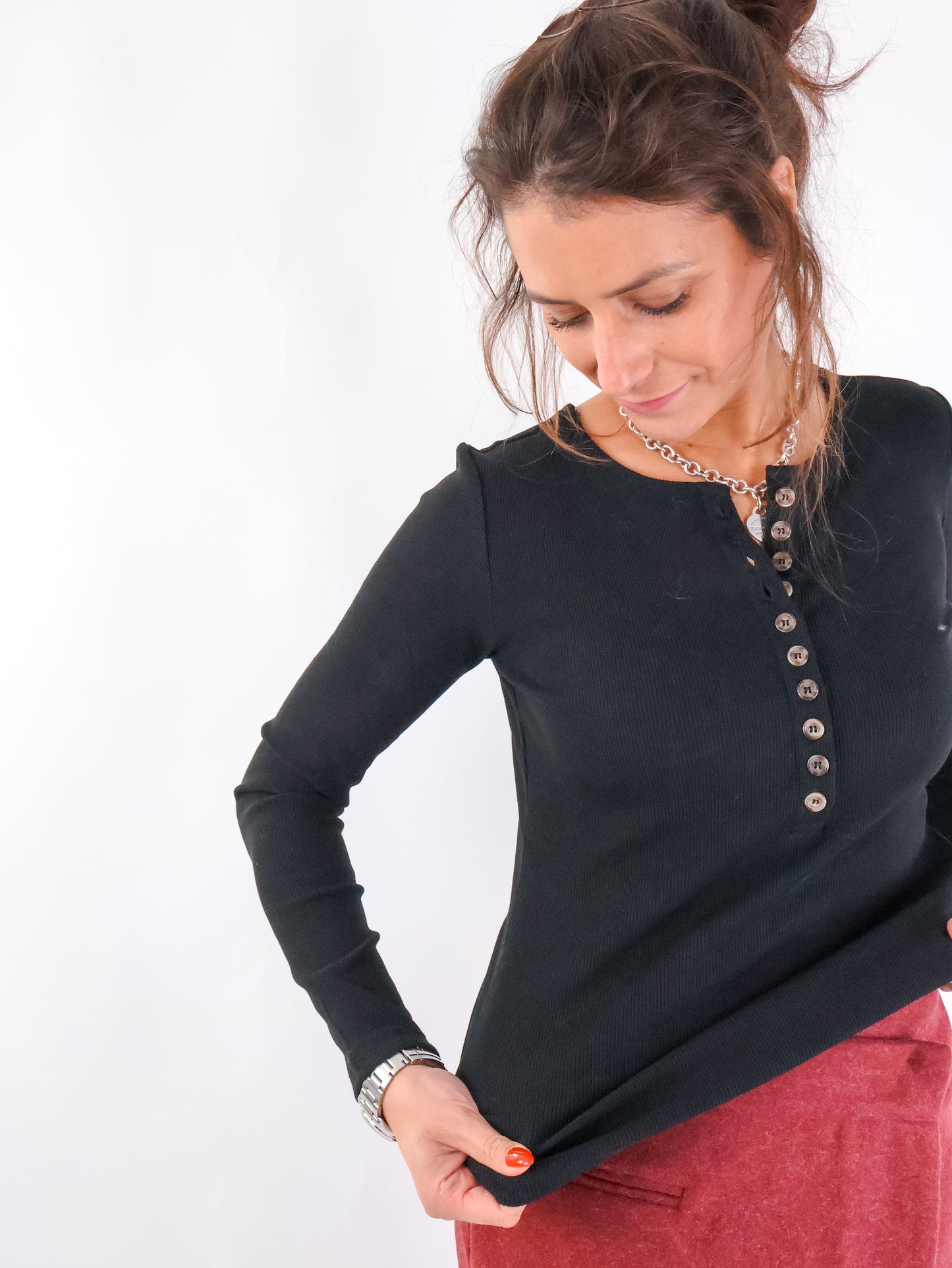 Basic Longsleeve Schwarz