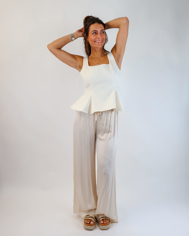 Schößchen Top Creme