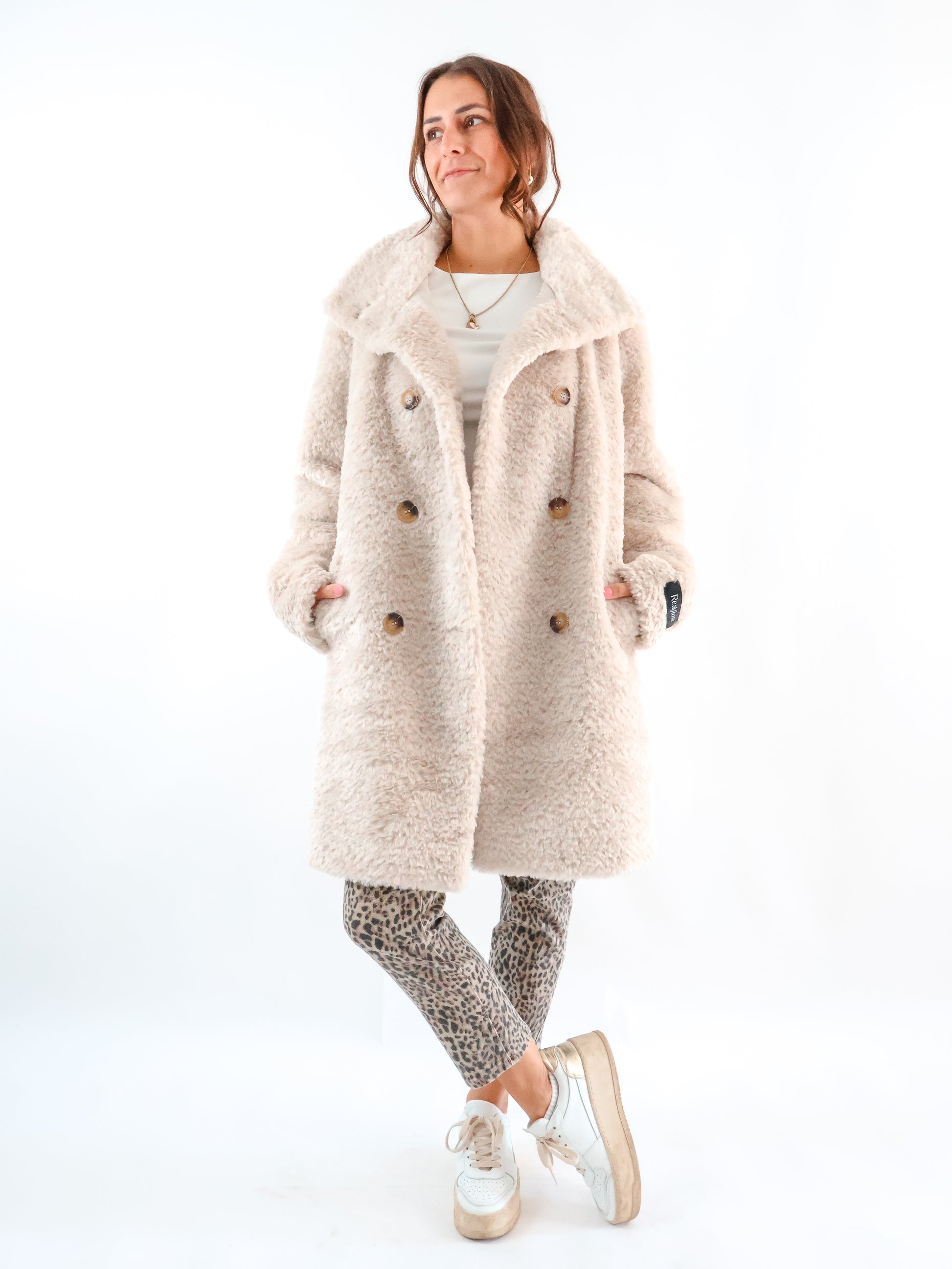 Rino & Pelle Teddy Coat Birch