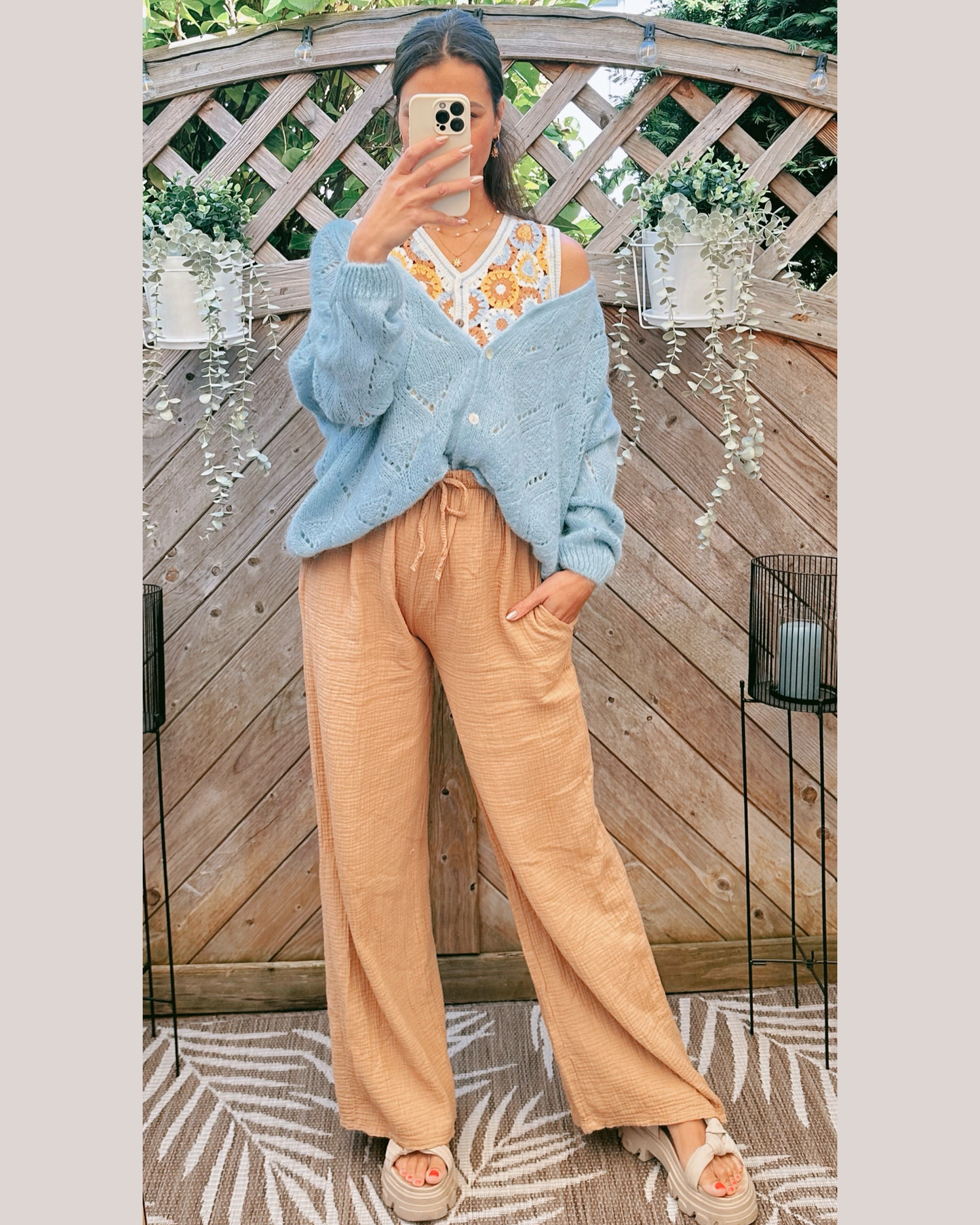 Julia Musselin Hose Mocca