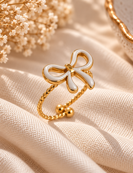 Golden Bow Ring