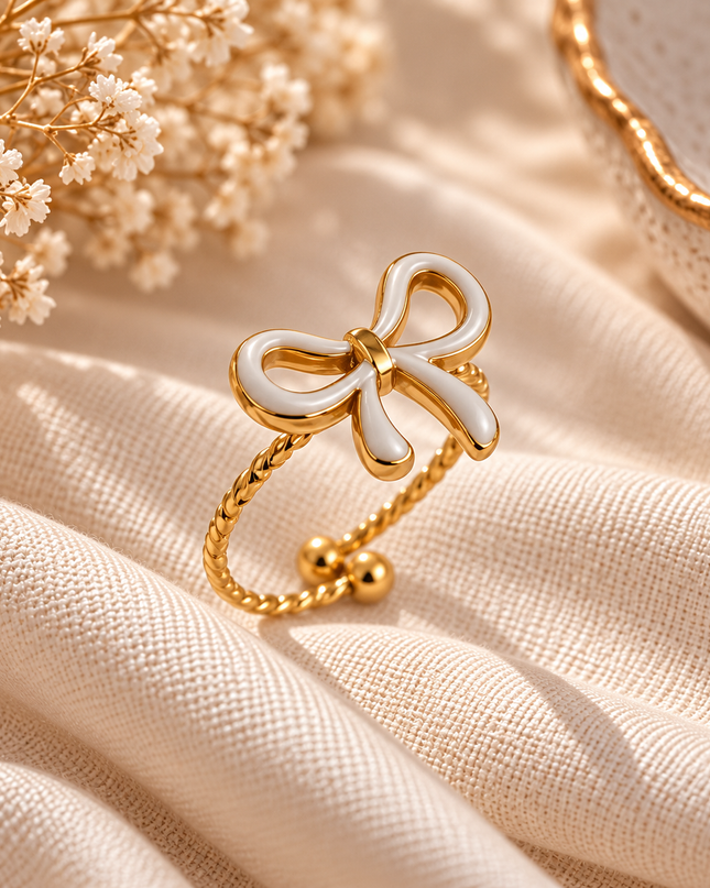 Golden Bow Ring